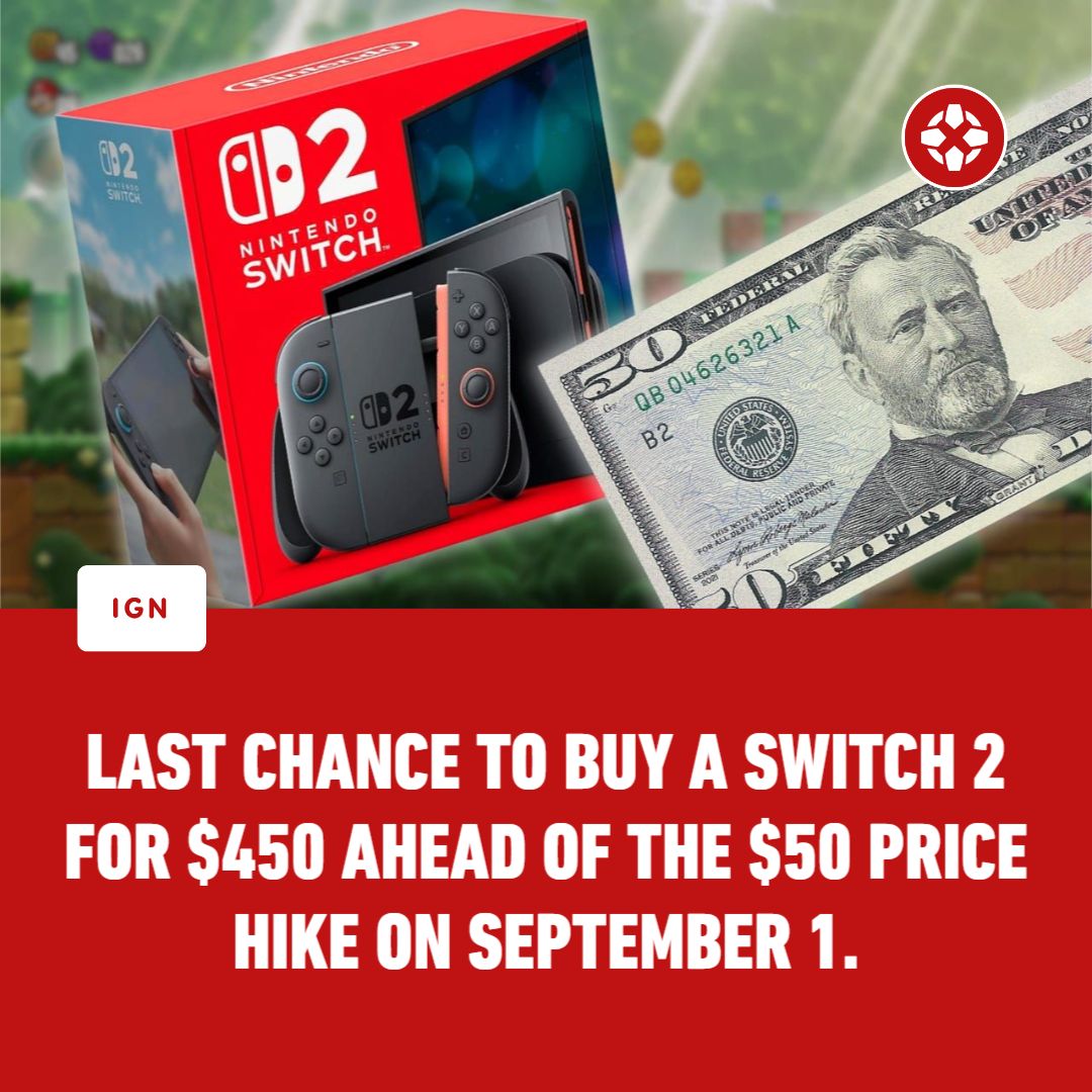 The Nintendo Switch 2 will increase retail price from $449.99 to