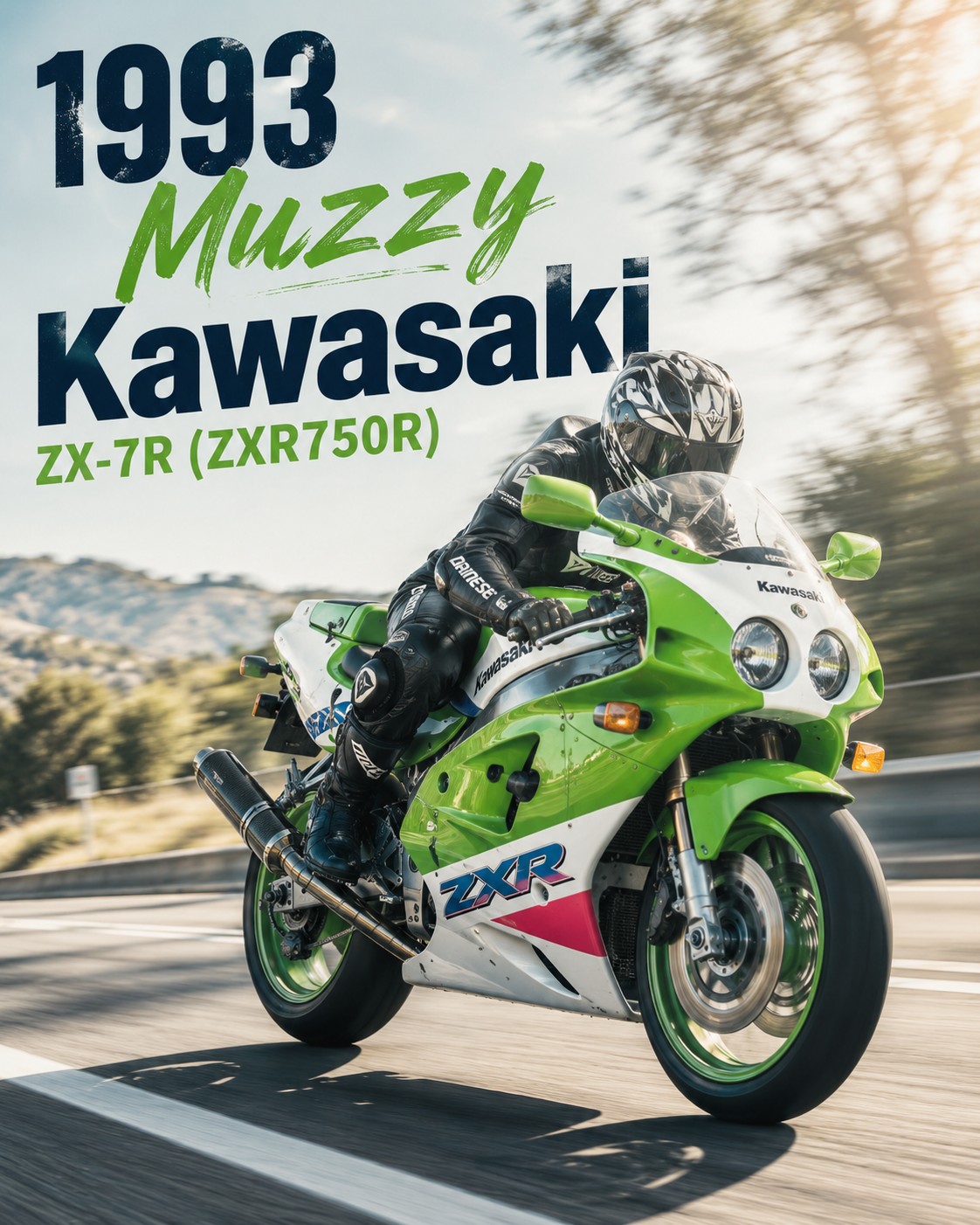 I love - The 1993 Muzzy Kawasaki ZX-7R (ZXR750R) represents a