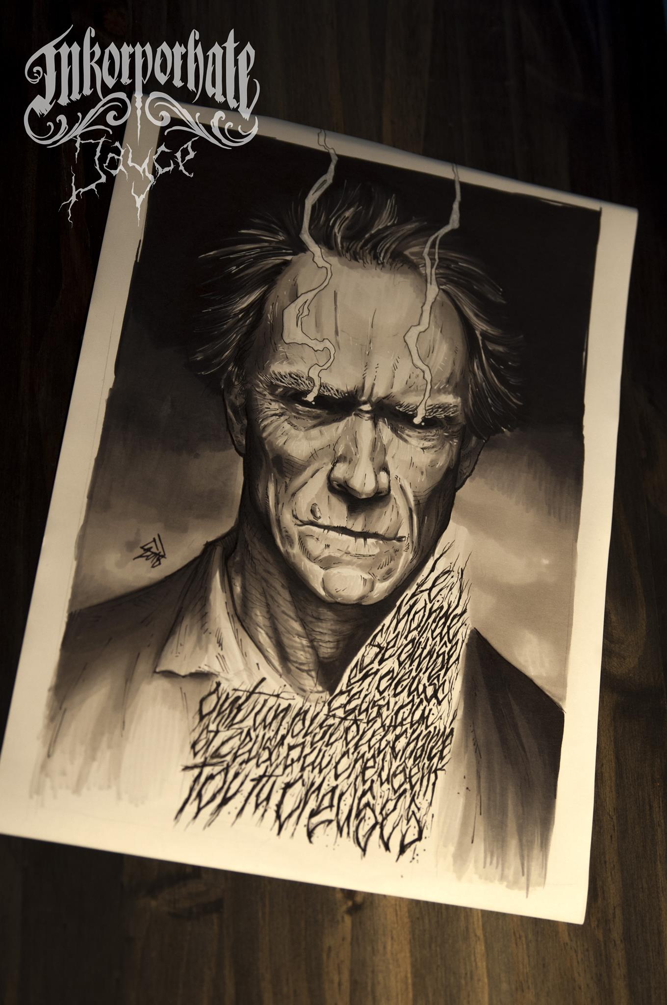 Tattoo Clint Eastwood Drawing Draw Inkorporhate Tattoo Six Fours Facebook