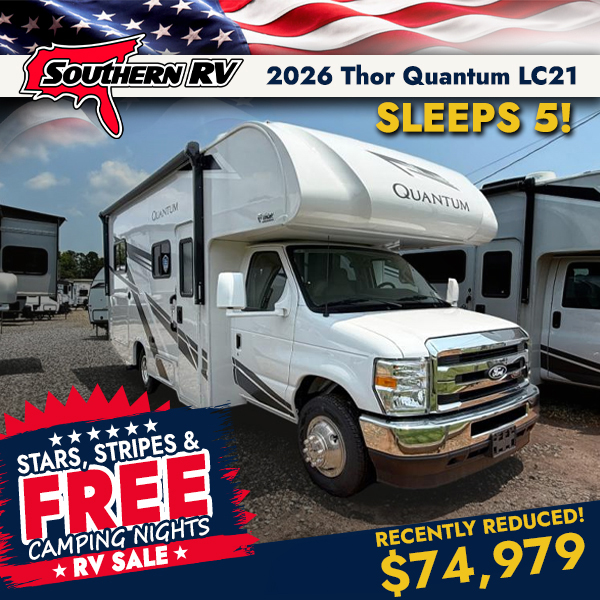Save over $52K on a new 2026 Thor Motor Coach Quantum LC21 at
