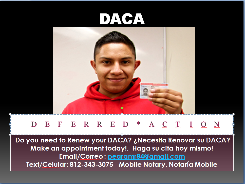 Avanza Mobile Notary - Renew your DACA or Permanent Resident Card, text ...