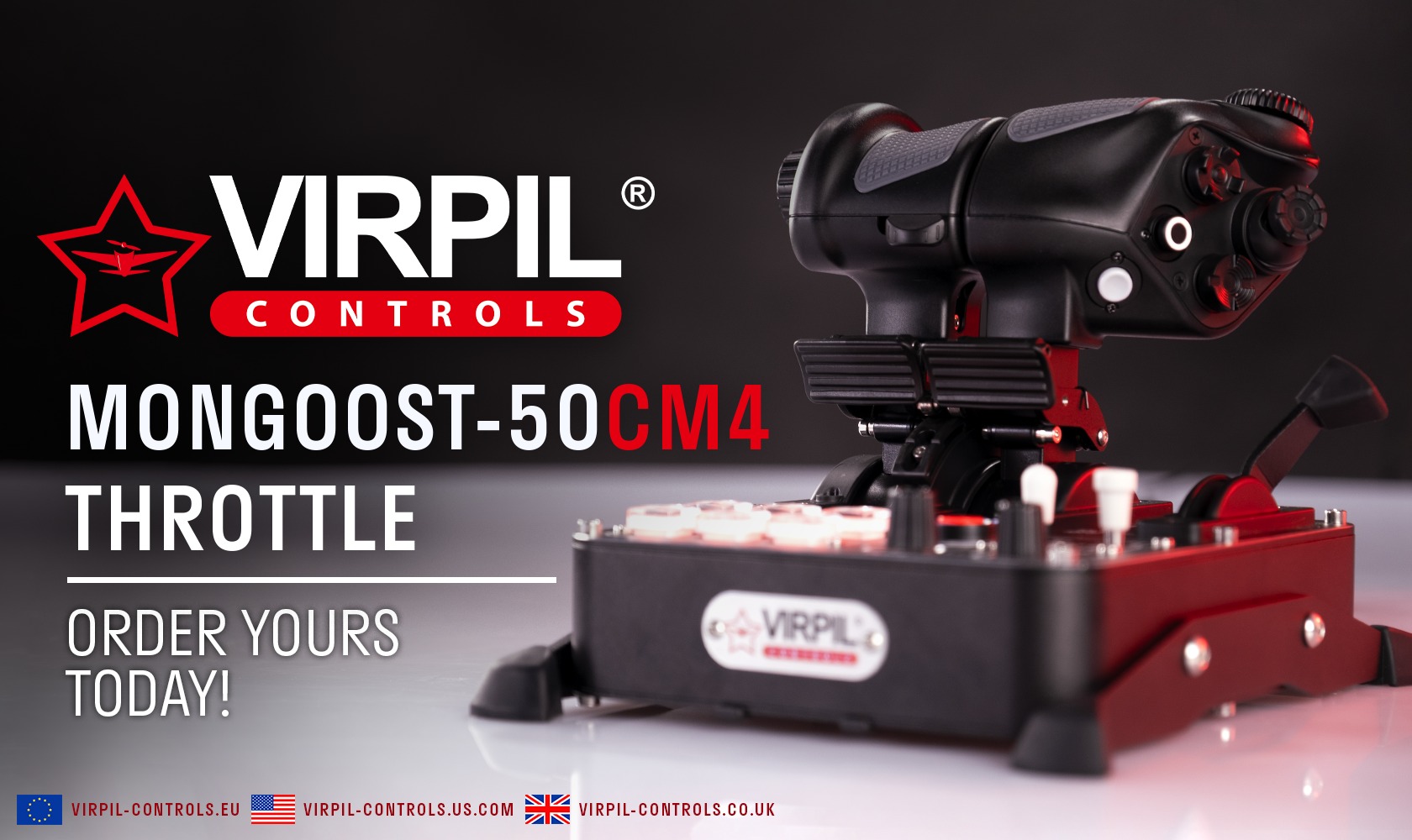 Introducing the VPC MongoosT-50CM4 Throttle! Our MongoosT-50 line