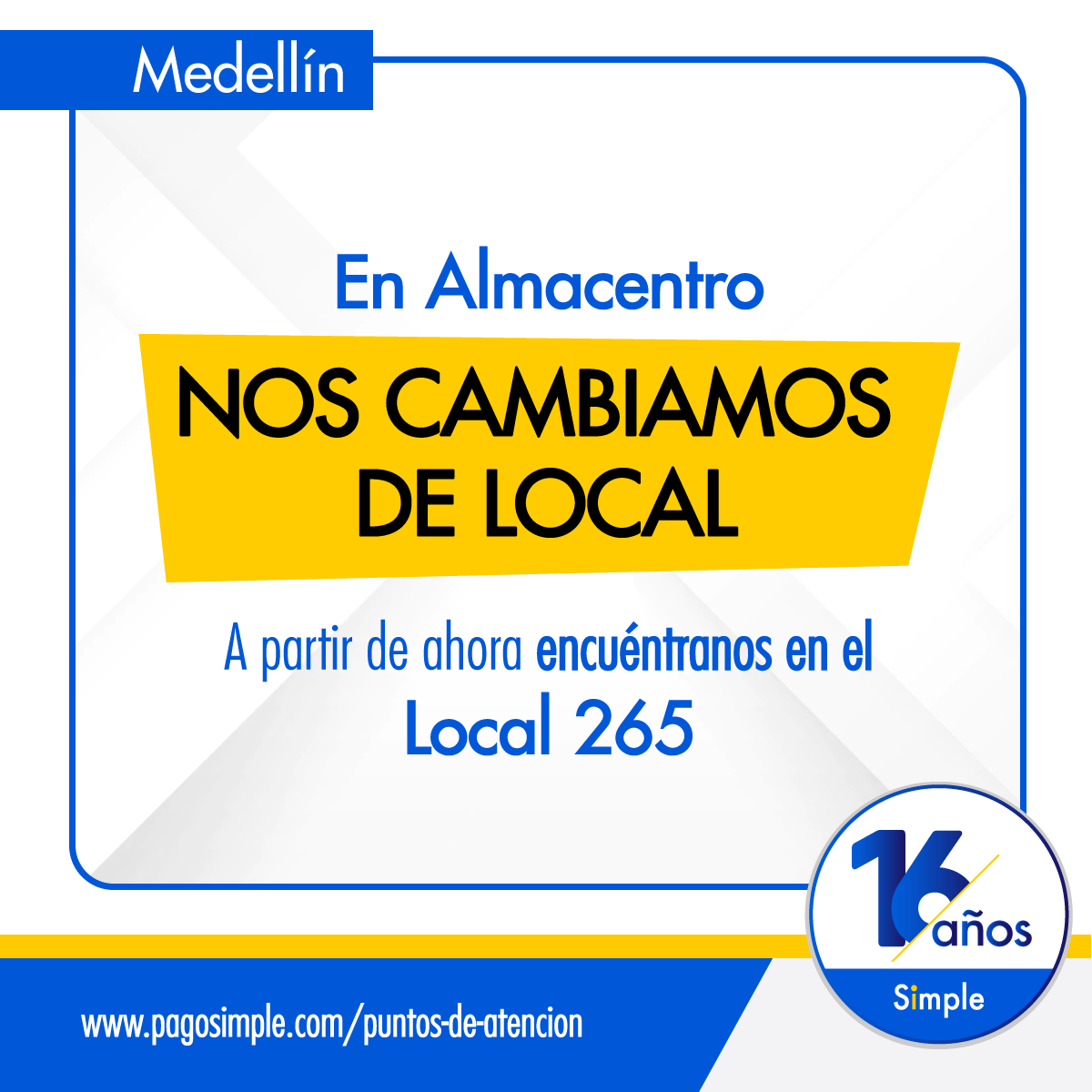 Pago Simple - Atención Medellín 📌 Pensando en tu...