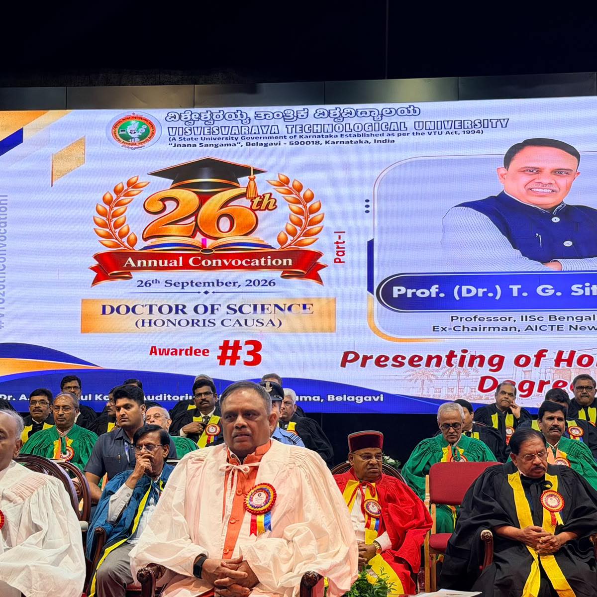 TG Sitharam - Today we attended 12th convocation of PES... | Facebook