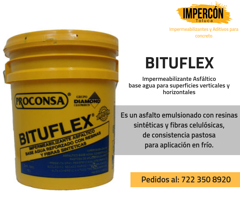 Impercón Toluca - 👉 BITUFLEX, producto ideal para...