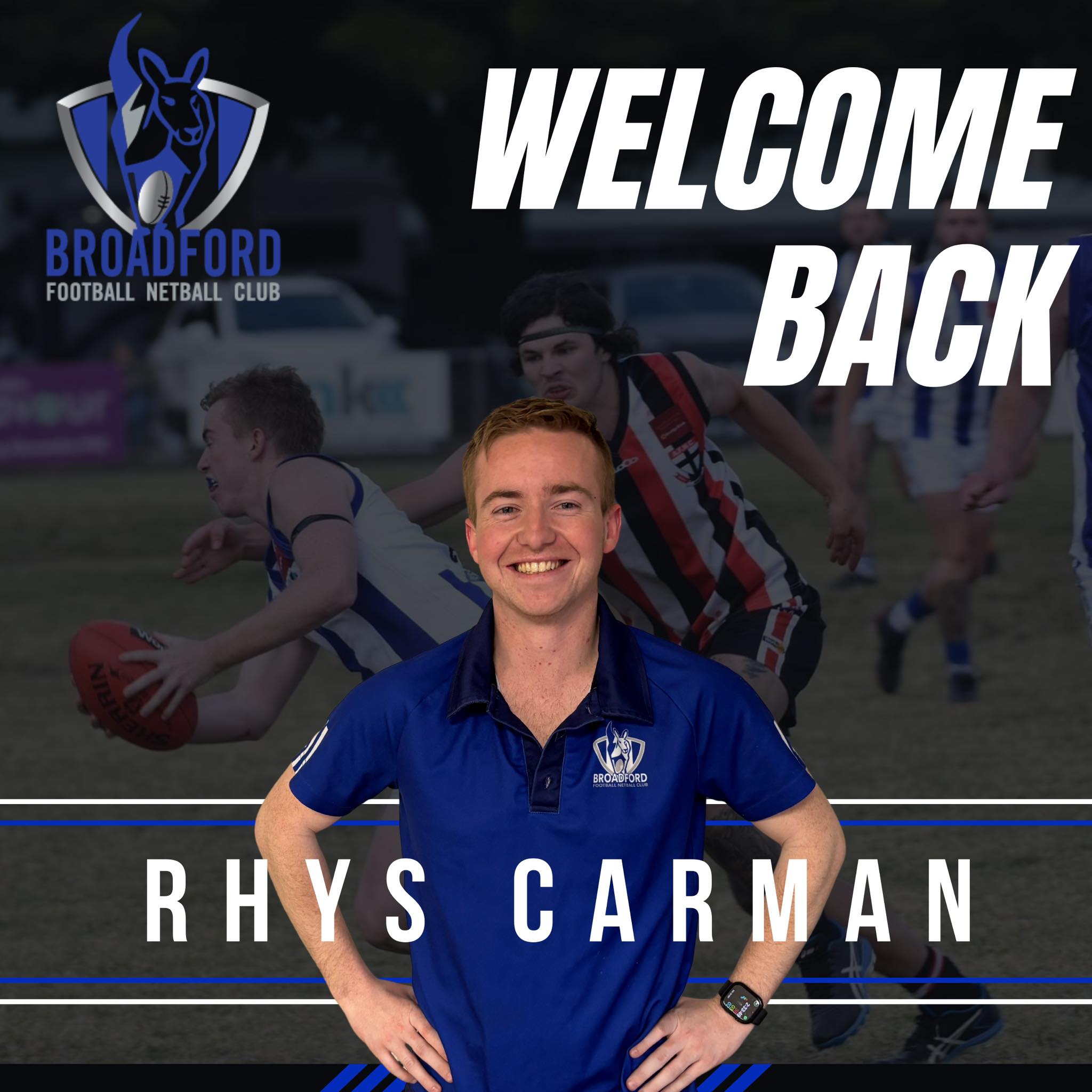 Broadford - 🔵⚪️ PLAYER ANNOUNCEMENT ⚪️🔵 We’re thrilled to welcome back ...