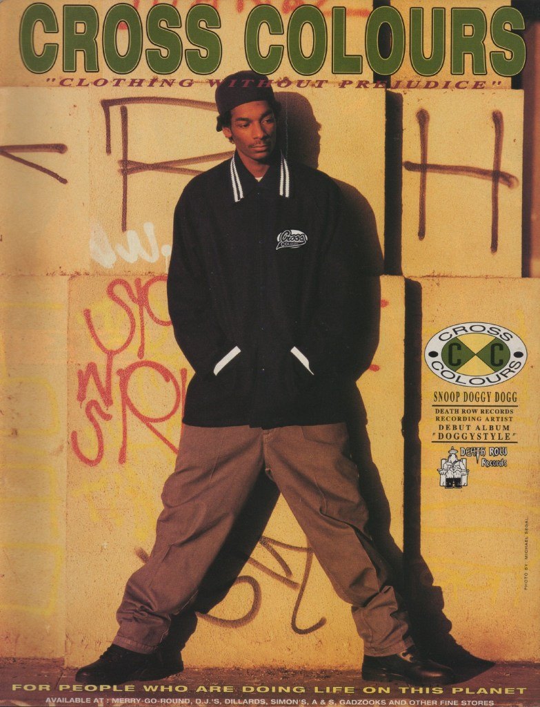 Snoop Dogg for Cross Colours, 1993. #urbanlegends