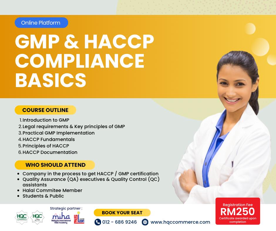 HQC - 🔥2026 ONLINE TRAINING: GMP & HACCP Compliance Basics Learn the ...
