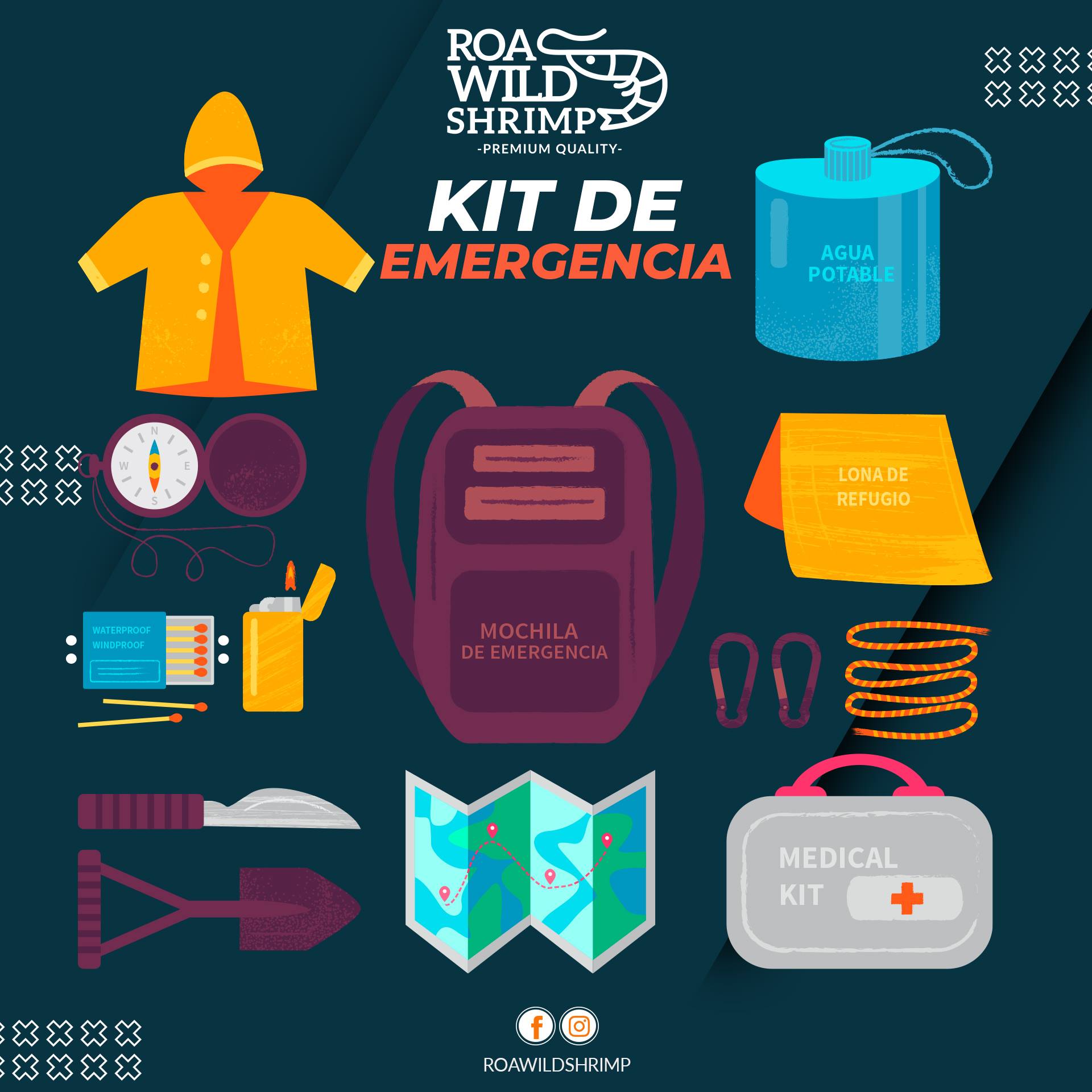 Roa Wild Shrimp - ¡COMPARTAMOS! Ante una emergencia recuerda tener a ...