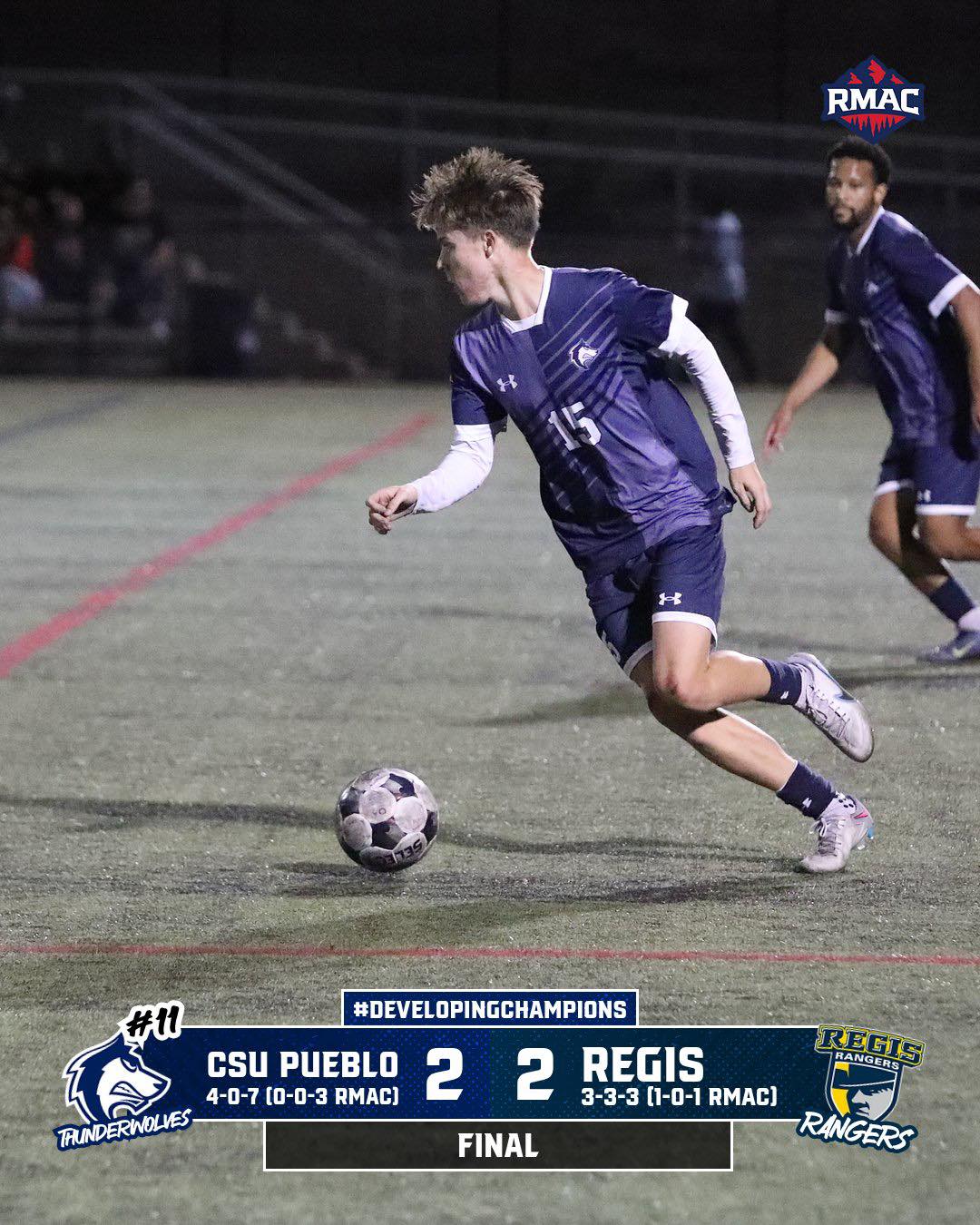 CSU - ⚽️ FINAL No. 11 @csupmsoccer play to a 2-2 draw at Regis Matt ...