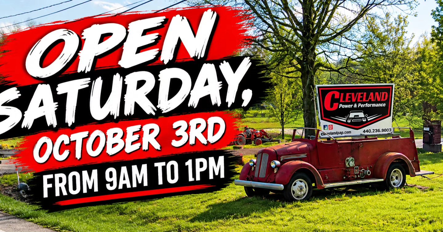Clear your schedules for Saturday, October 3rd. We will be open