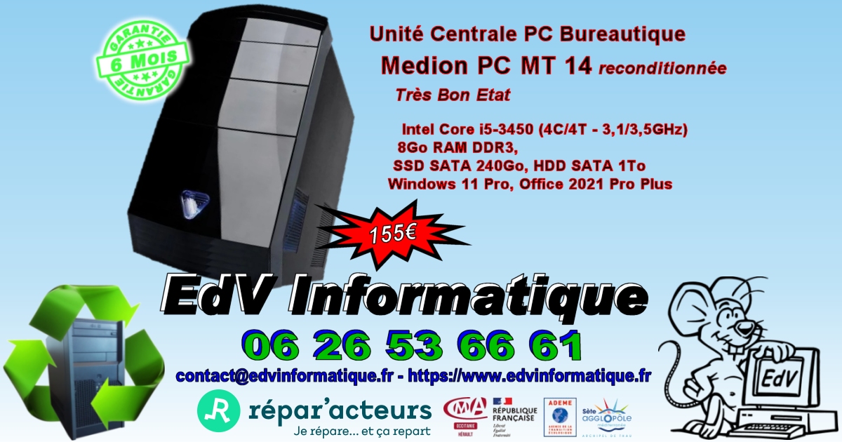 EdV - 💻 Besoin d’un PC bureautique fiable et économique ? Découvrez ...