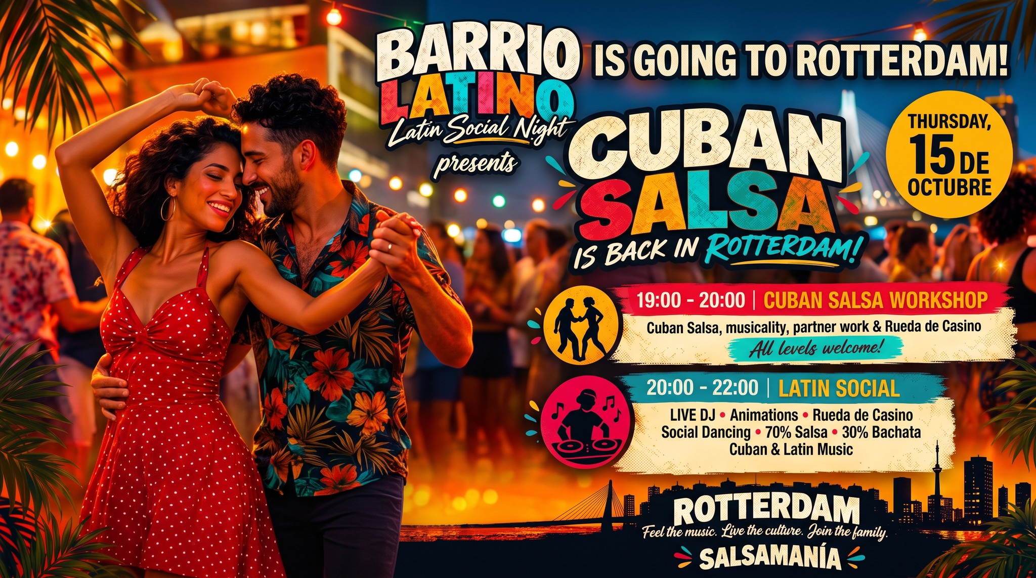 Barrio Latino | Cuban Salsa Workshop & Latin Social – Rotterdam