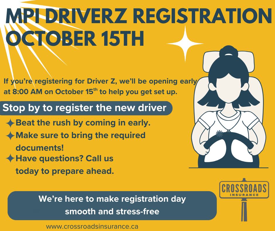 🚗 Driver Z Registration Opens... - Crossroads Insurance | Facebook