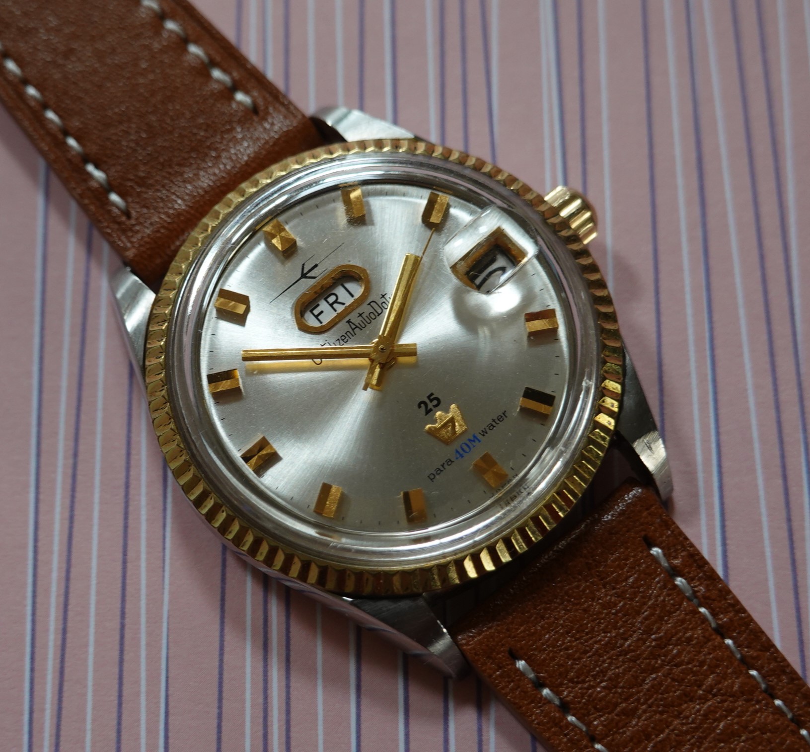 Rare 1974 Citizen Automatic Flyback Chronograph 67-9119 with