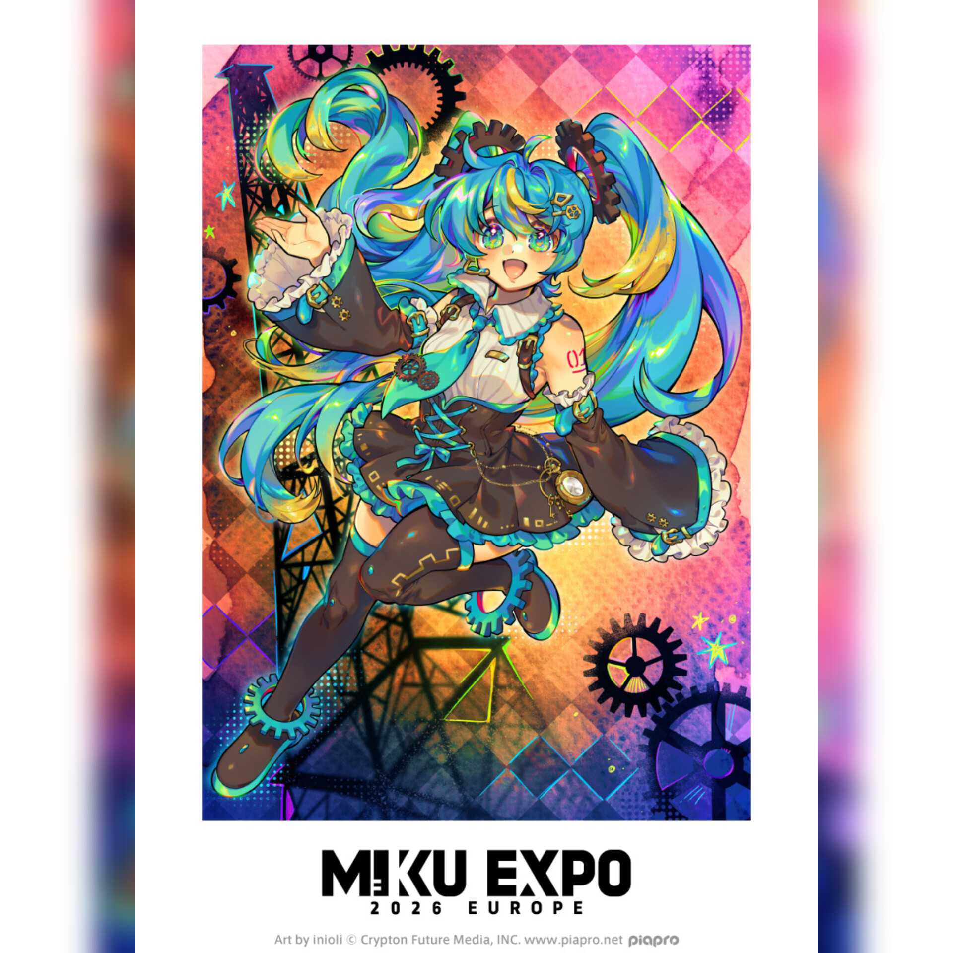 MIKU EXPO's LINE sticker pack is now available🎤✨ Send messages