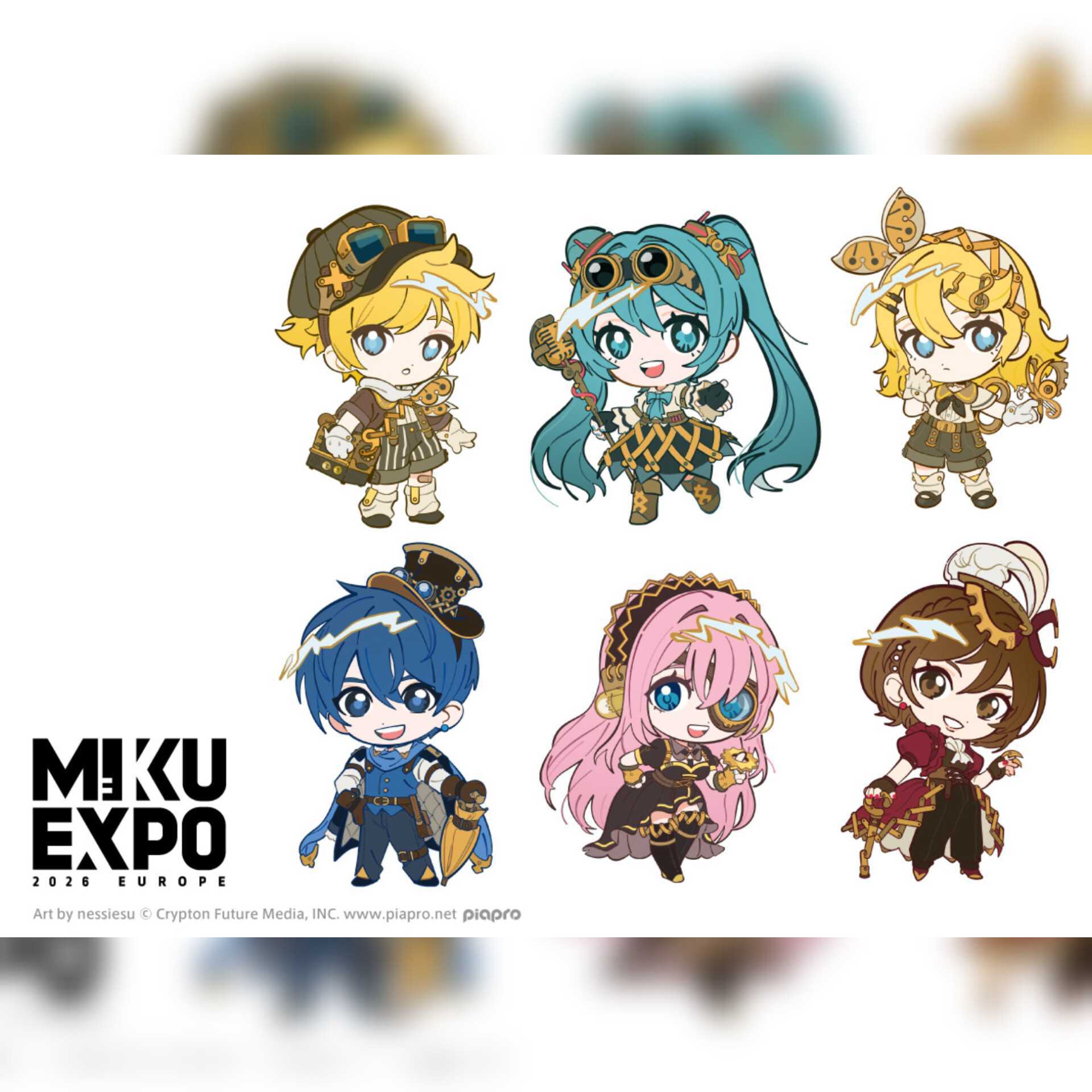 MIKU EXPO's LINE sticker pack is now available🎤✨ Send messages