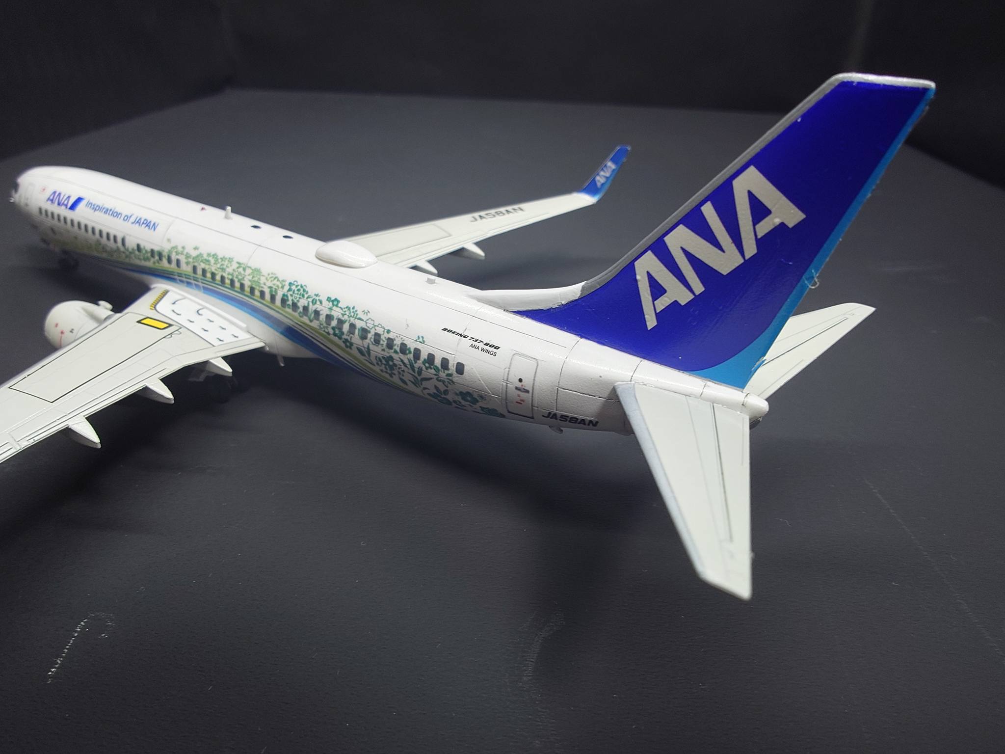 Completed 1/200 Hasegawa Boeing 737-800 ANA model
