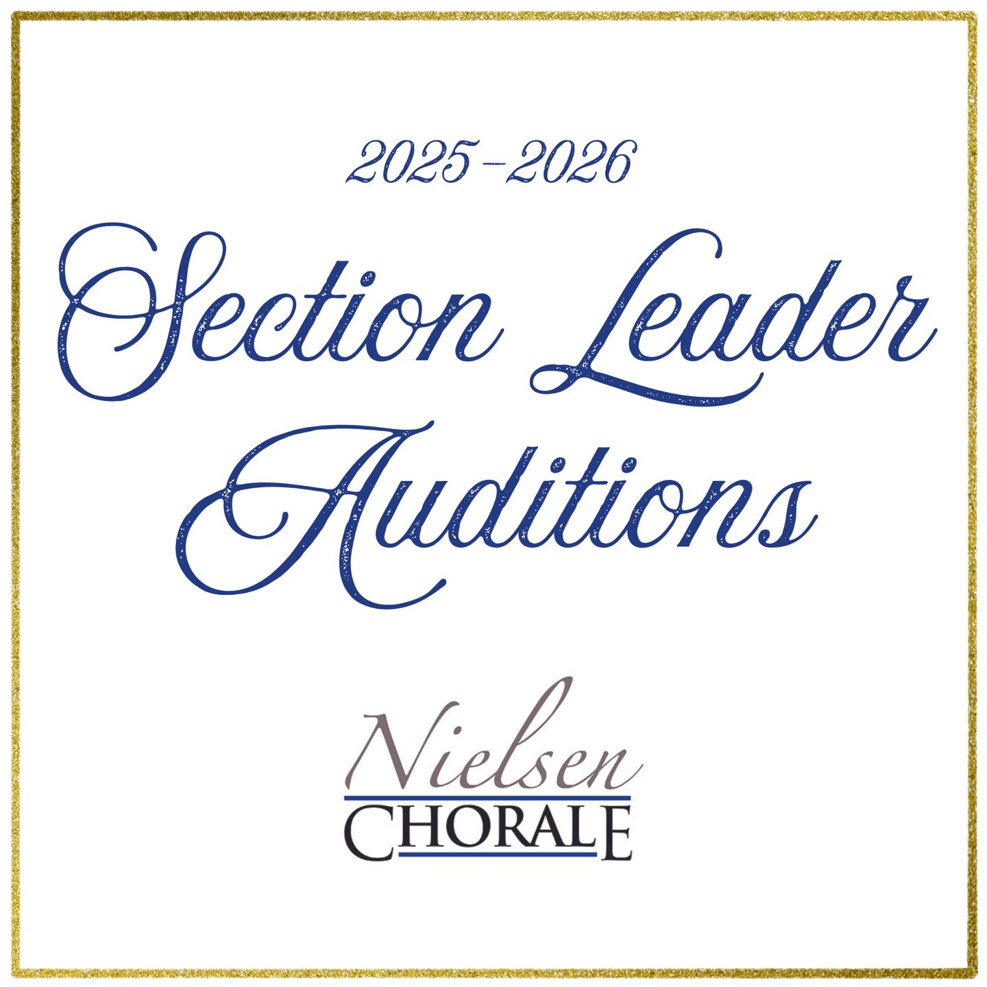 Nielsen - Announcing Section Leader Auditions for 2025-26! A Section ...