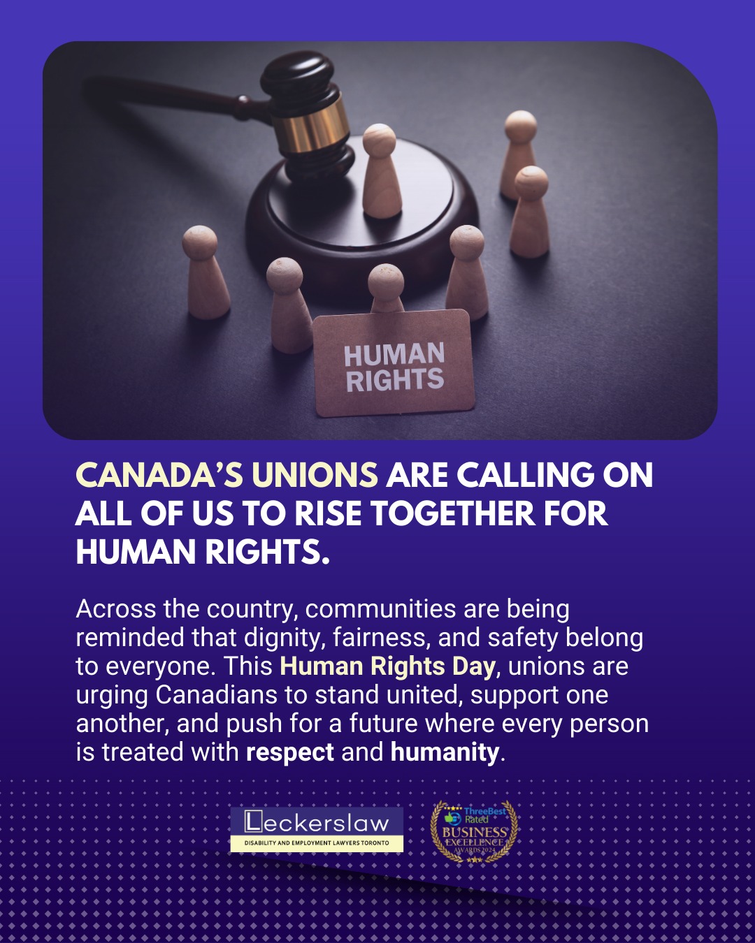 Human Rights Day is a reminder... - Lecker and Associates | Facebook