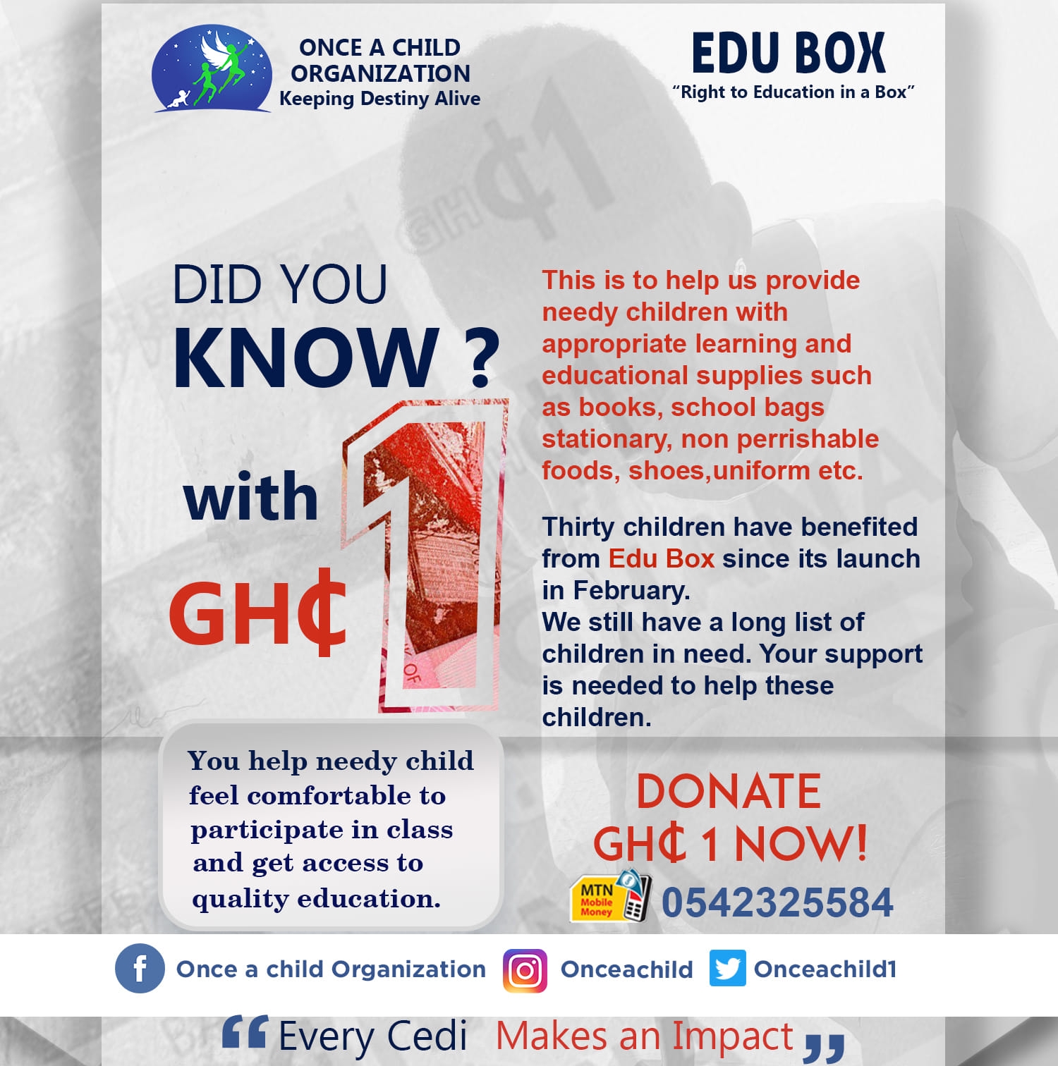 Once a Child Organization | Kumasi