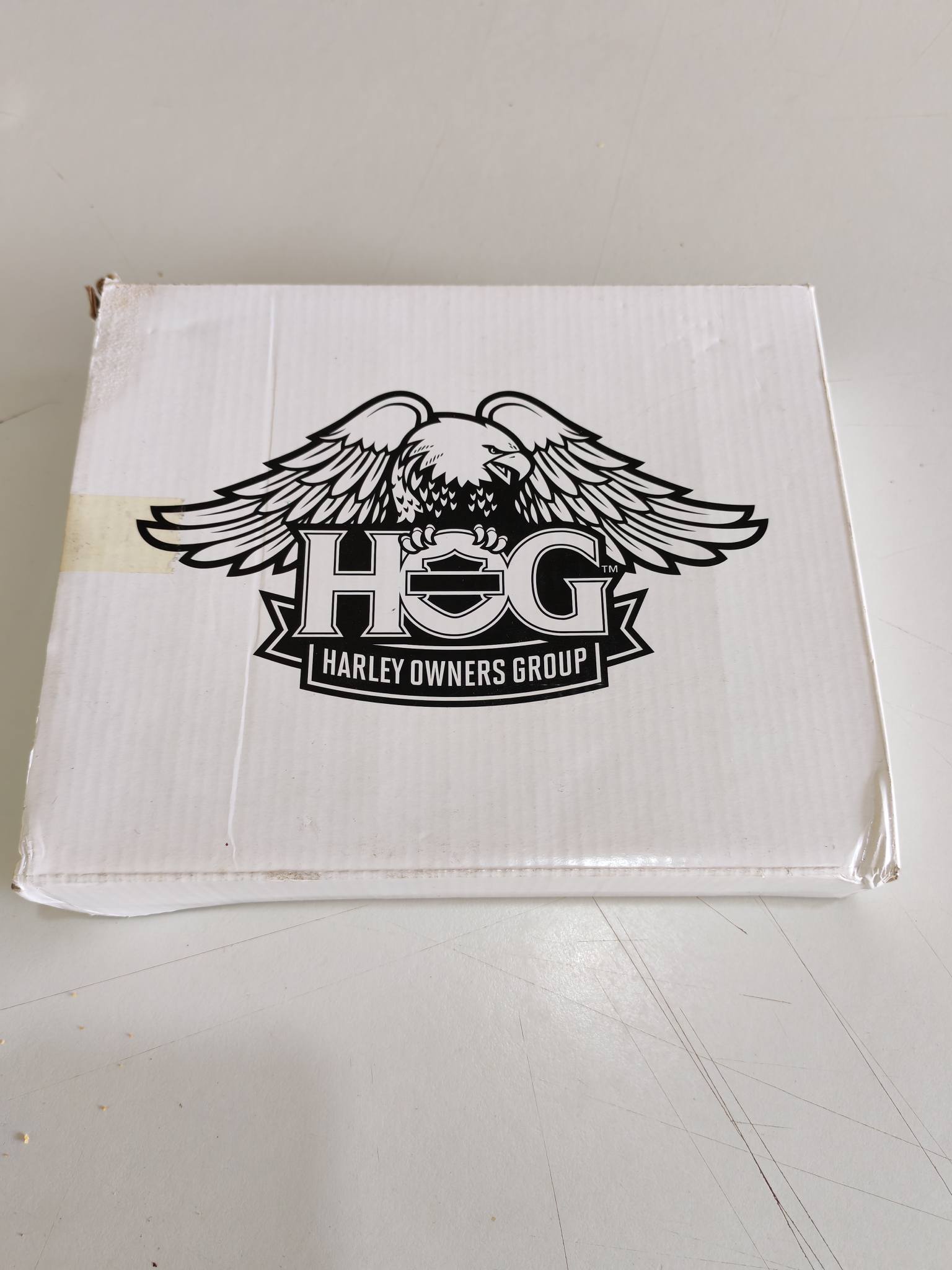 Harley Owners Group welcome kit tin for sale