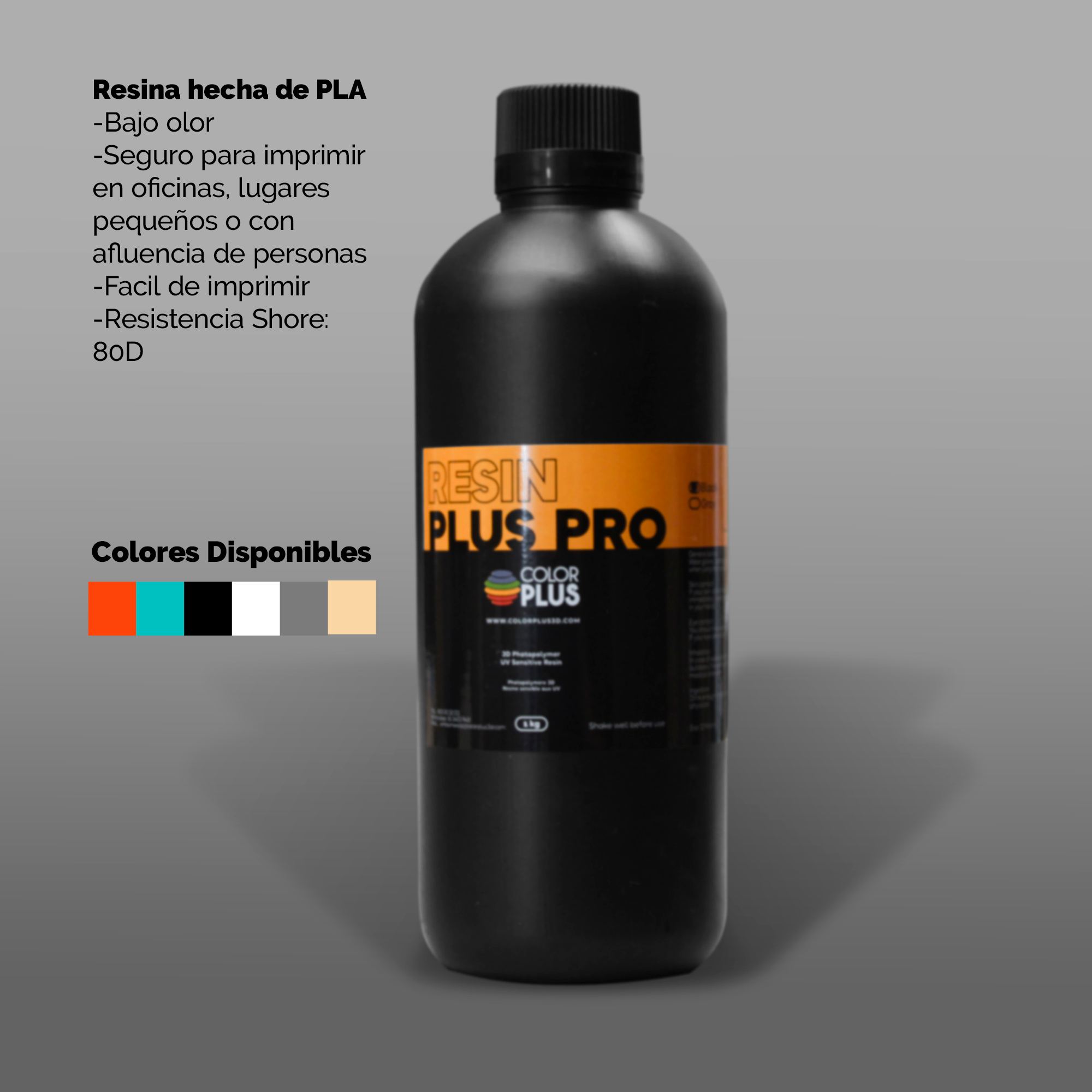 Color - Resin Plus Pro: acabado suave, baja emisión de olor y perfecta ...