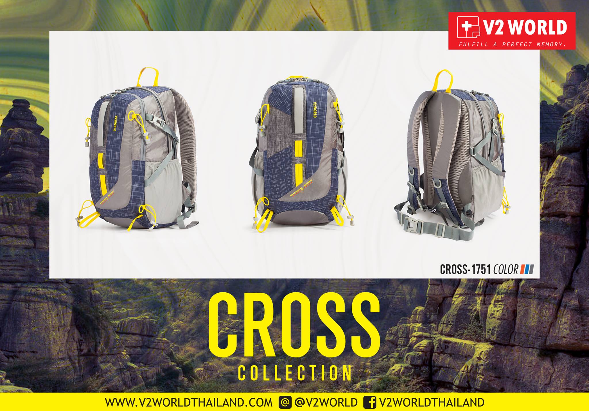 V2 WORLD - 🎒🎒 BACKPACK 🎒🎒 Travel Backpack CROSS...