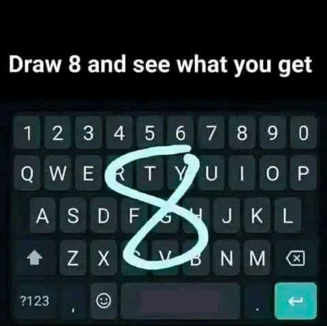 アレクサ Draw 8 and see what you get 1 234567890 6 3 4 QWE w R T ULOP