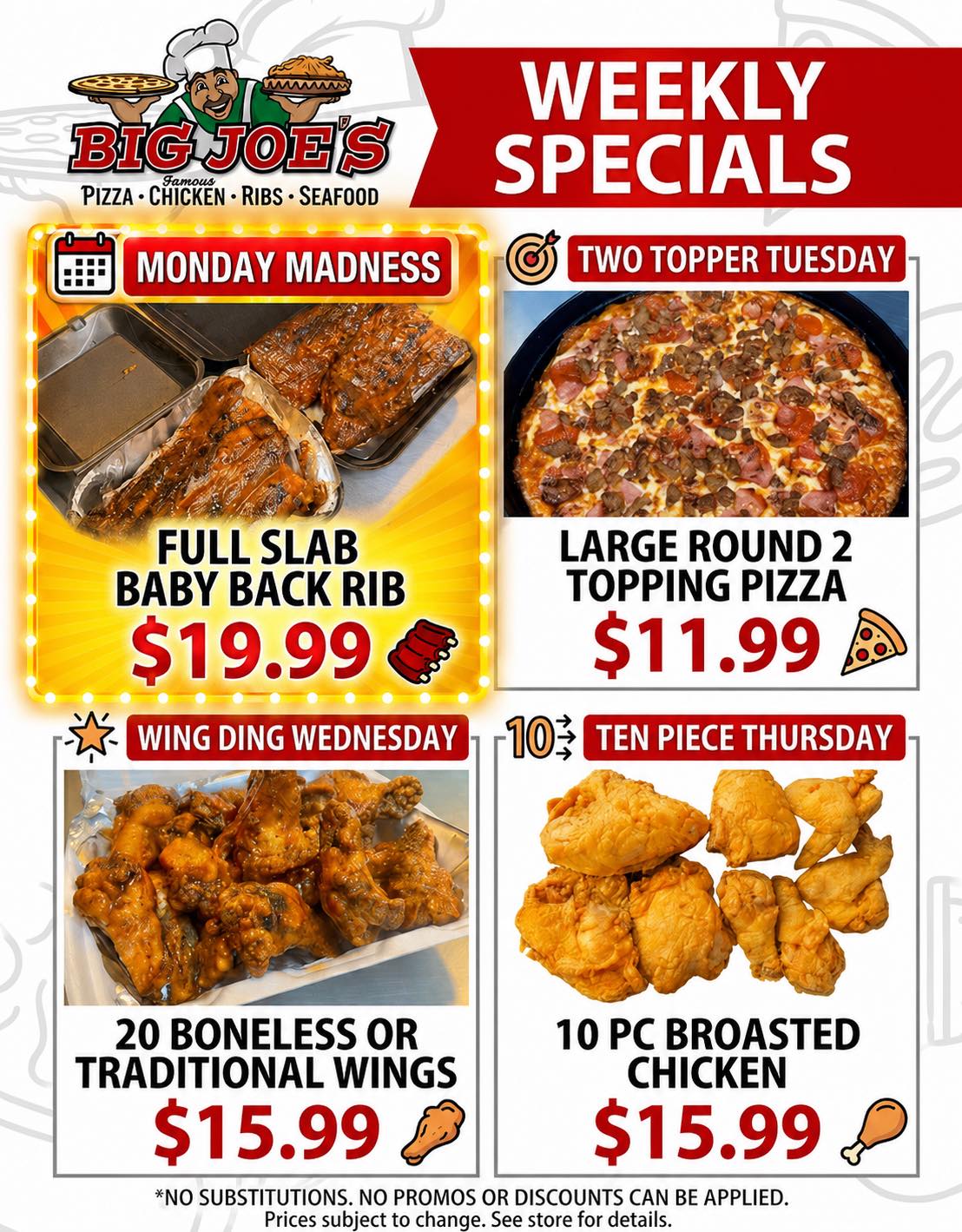 Big Joe's Pizza•Chicken•Ribs•Seafood | Imlay City MI