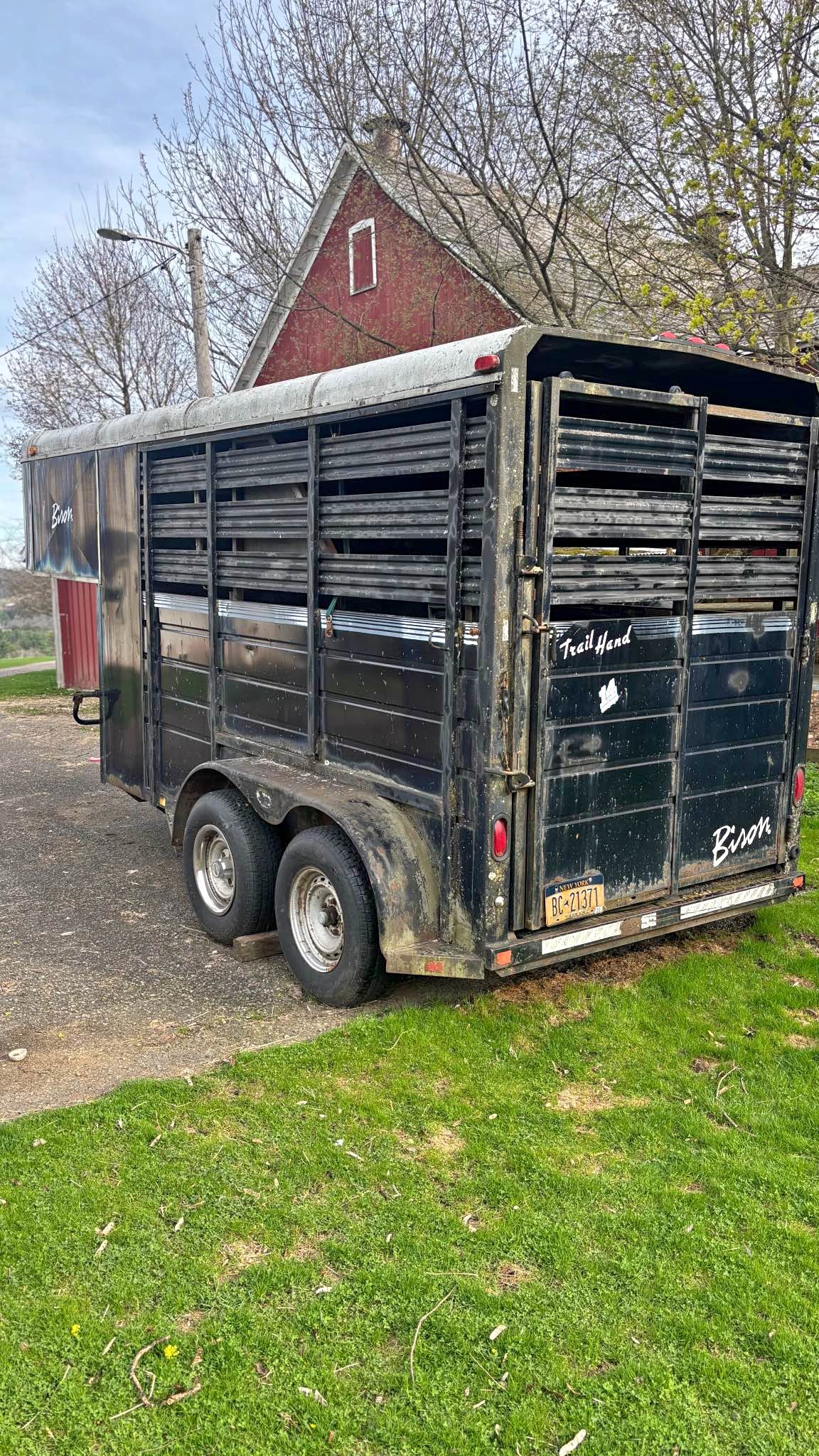 Bison Trail Hand Stock Trailer - Livestock Trailers - Pitcher, New York ...