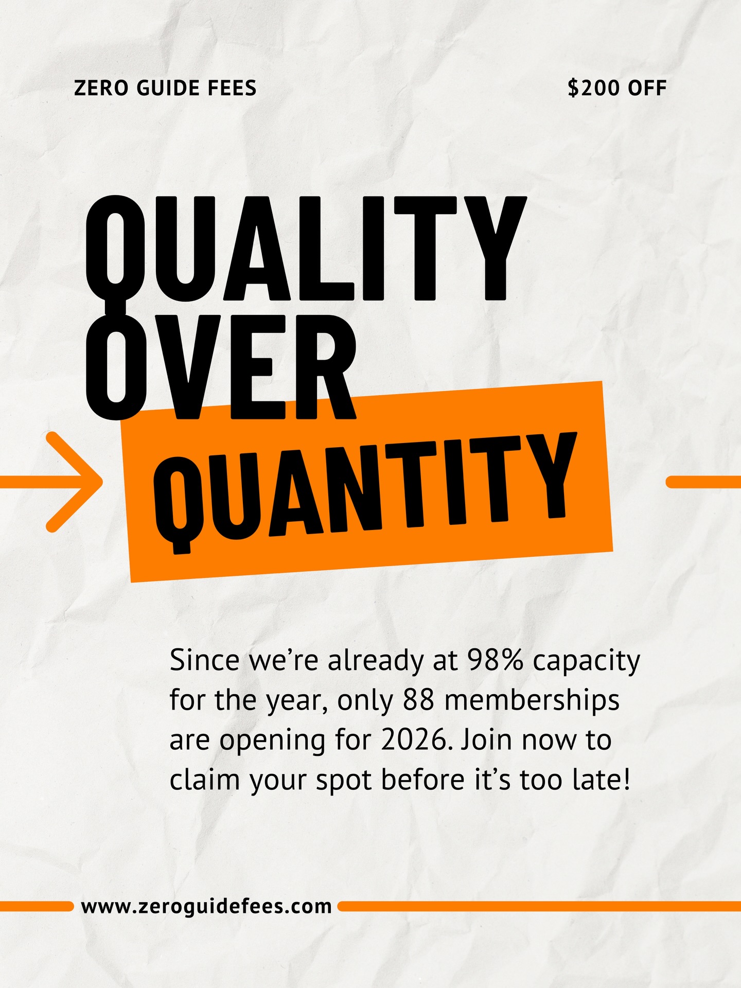 Zero Guide Fees