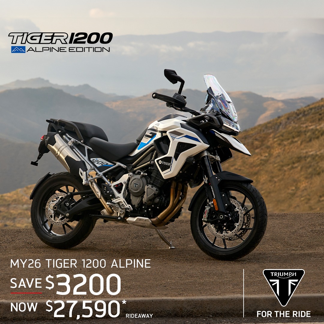 Save thousands across selected Triumph models at TeamMoto