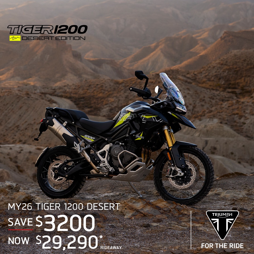 Save thousands across selected Triumph models at TeamMoto