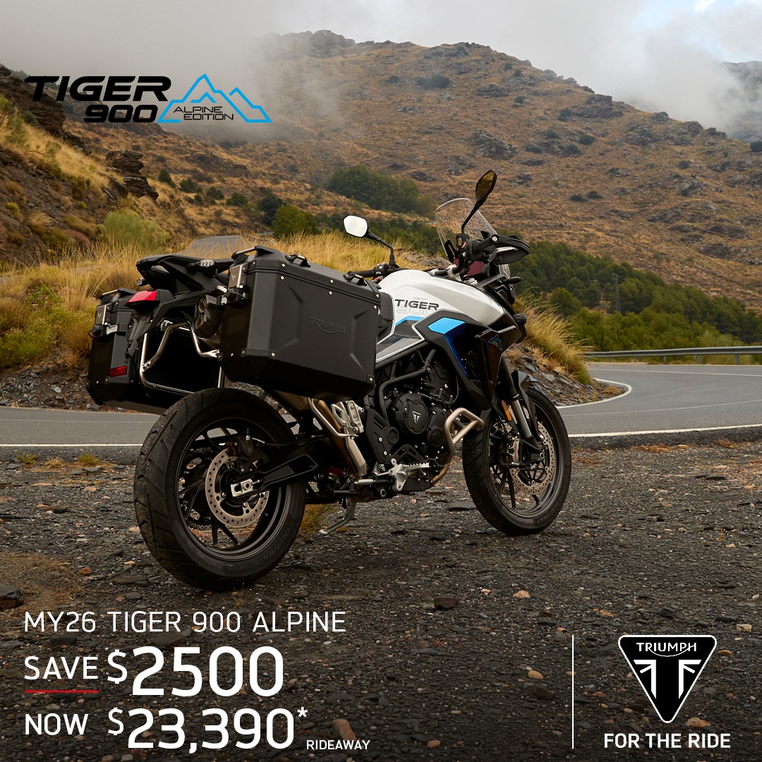 Save thousands across selected Triumph models at TeamMoto