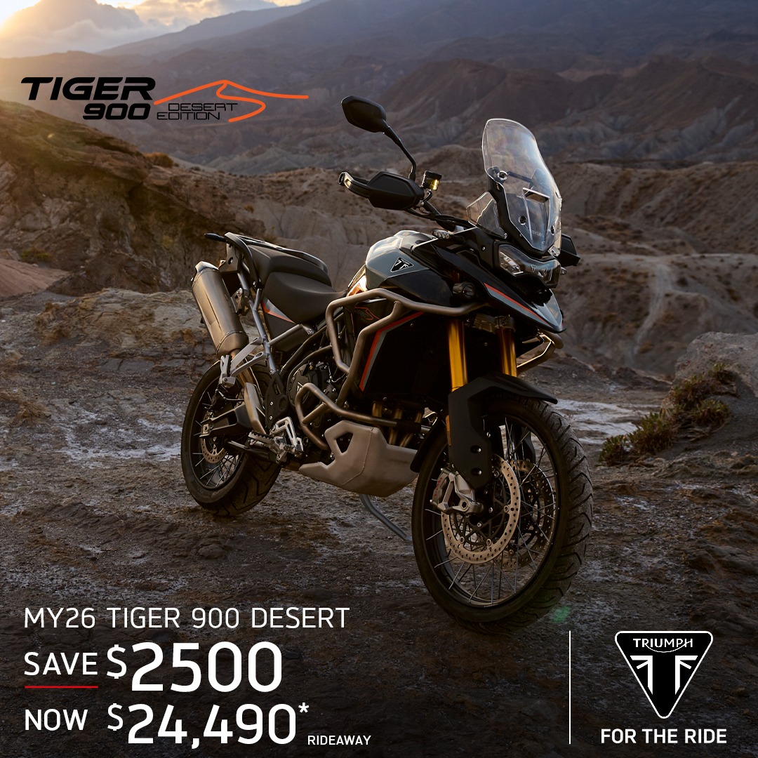 タイガー Save thousands across selected Triumph models at TeamMoto