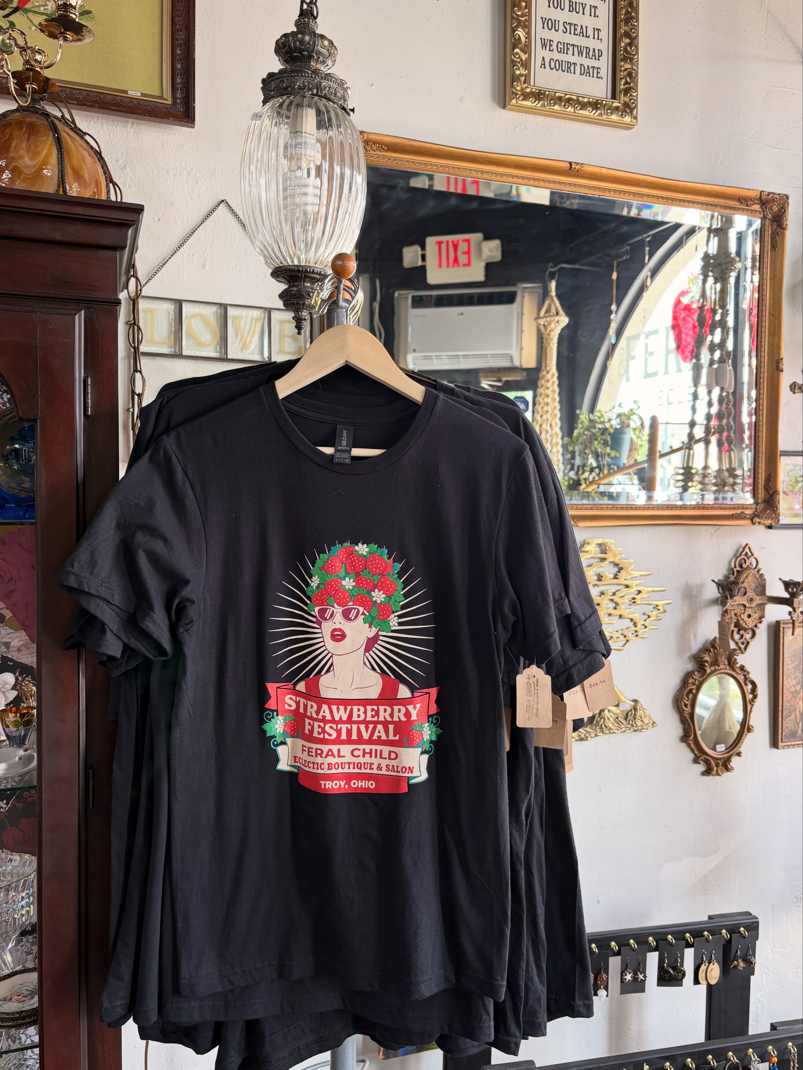 Vintage boutique inventory from Strawberry Festival