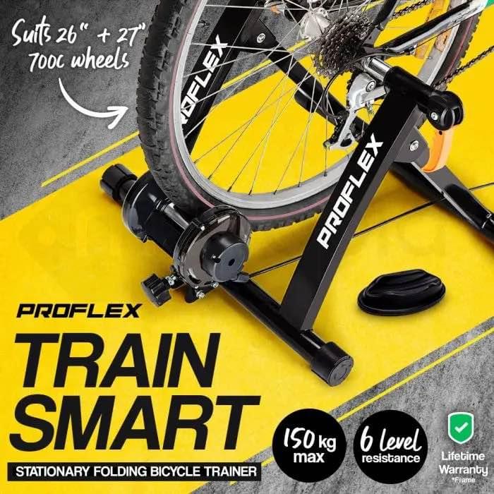 PROFLEX Indoor Bicycle Trainer - Bike Cycling Stationary Magnetic Stand ...