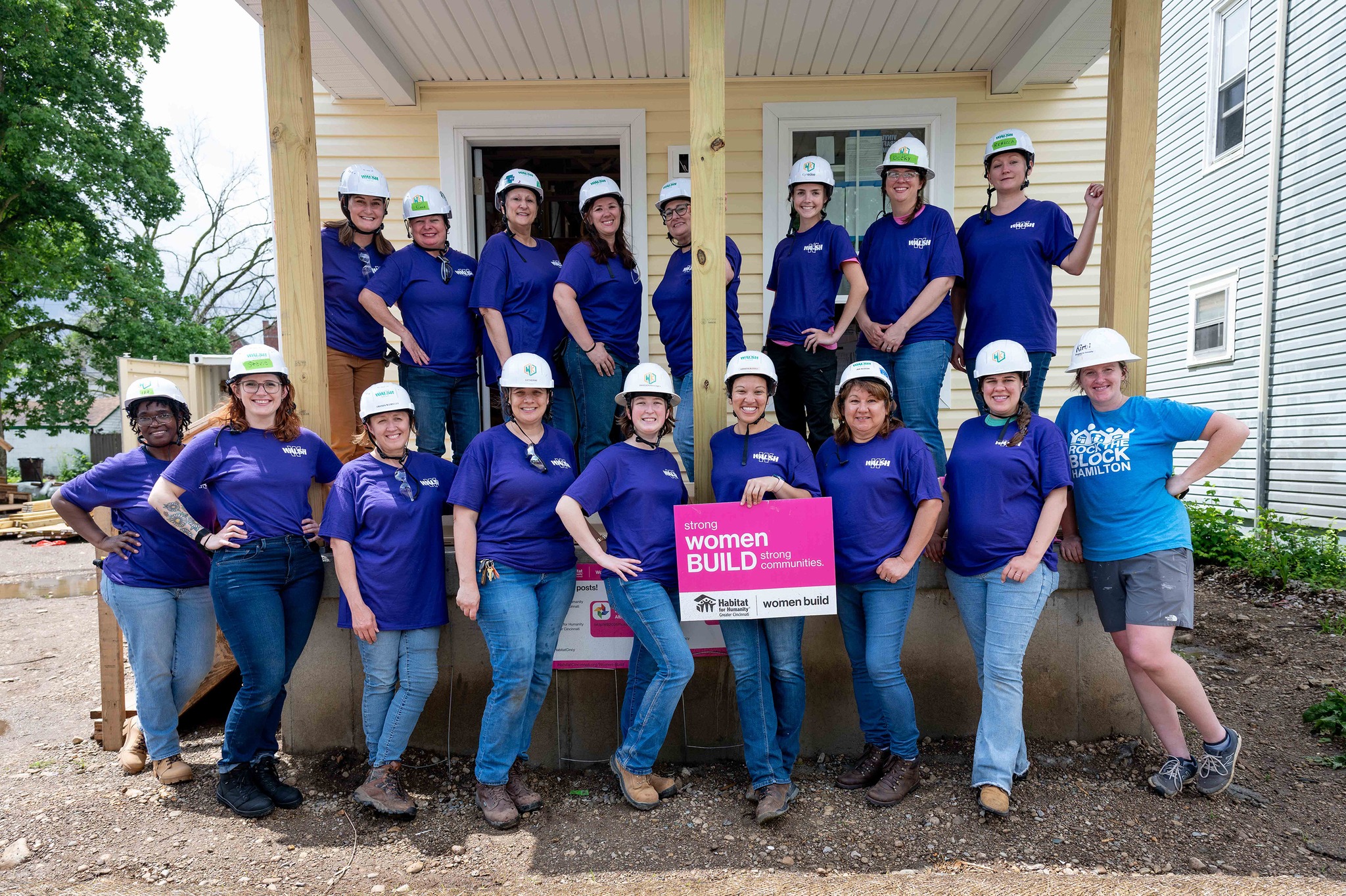 Our Walsh Construction team was proud to take part in Women Build 
