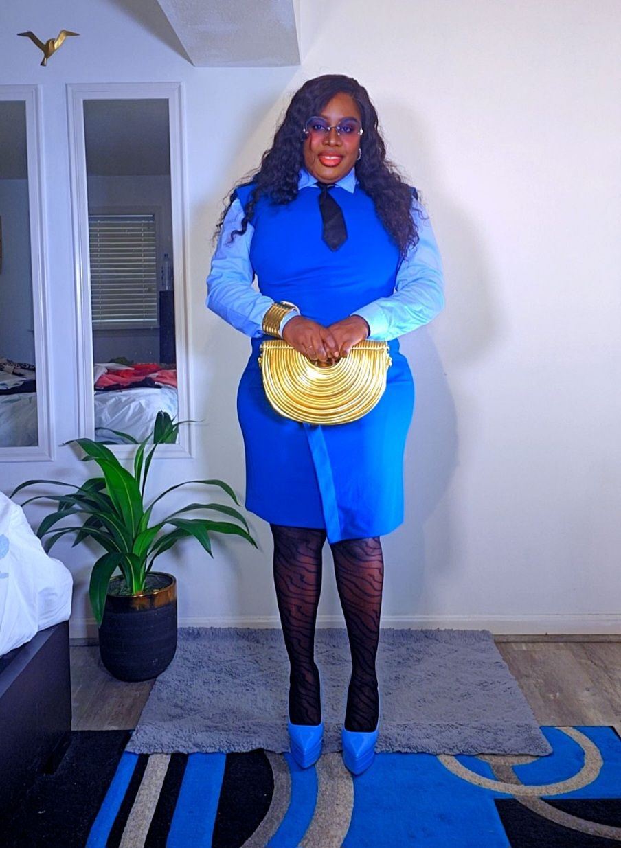 blue dress jewellery combination Royal Ideas Lightweight Black Summer Dresses sculptural heel shoes Color:Light Ivory