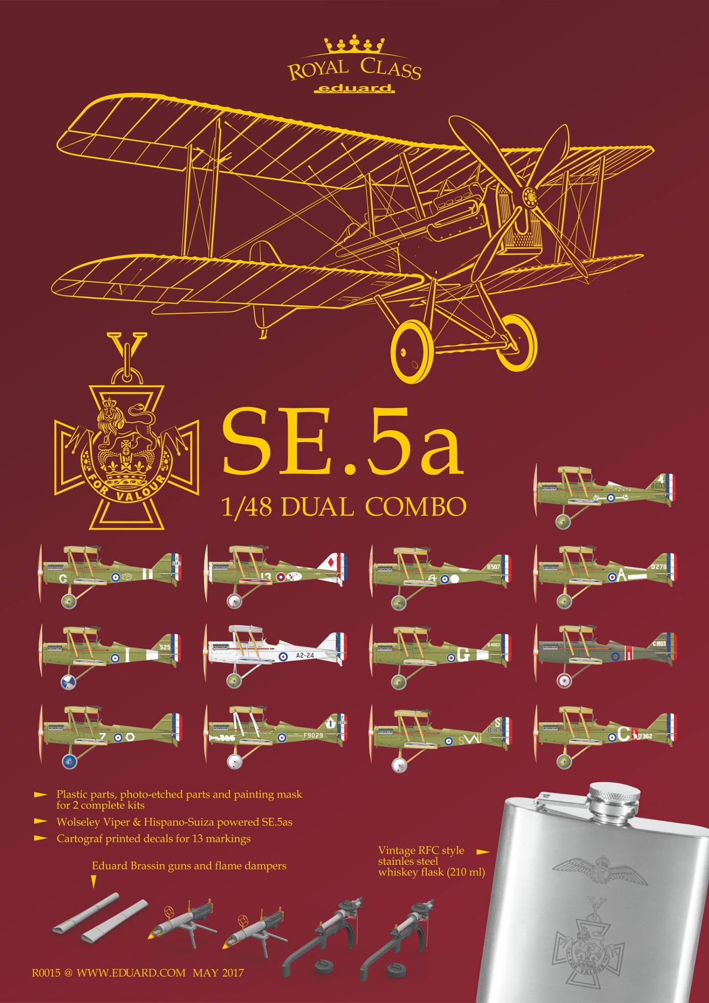 Eduard - SE.5a 1/48 Dual Combo in Royal Class edition available