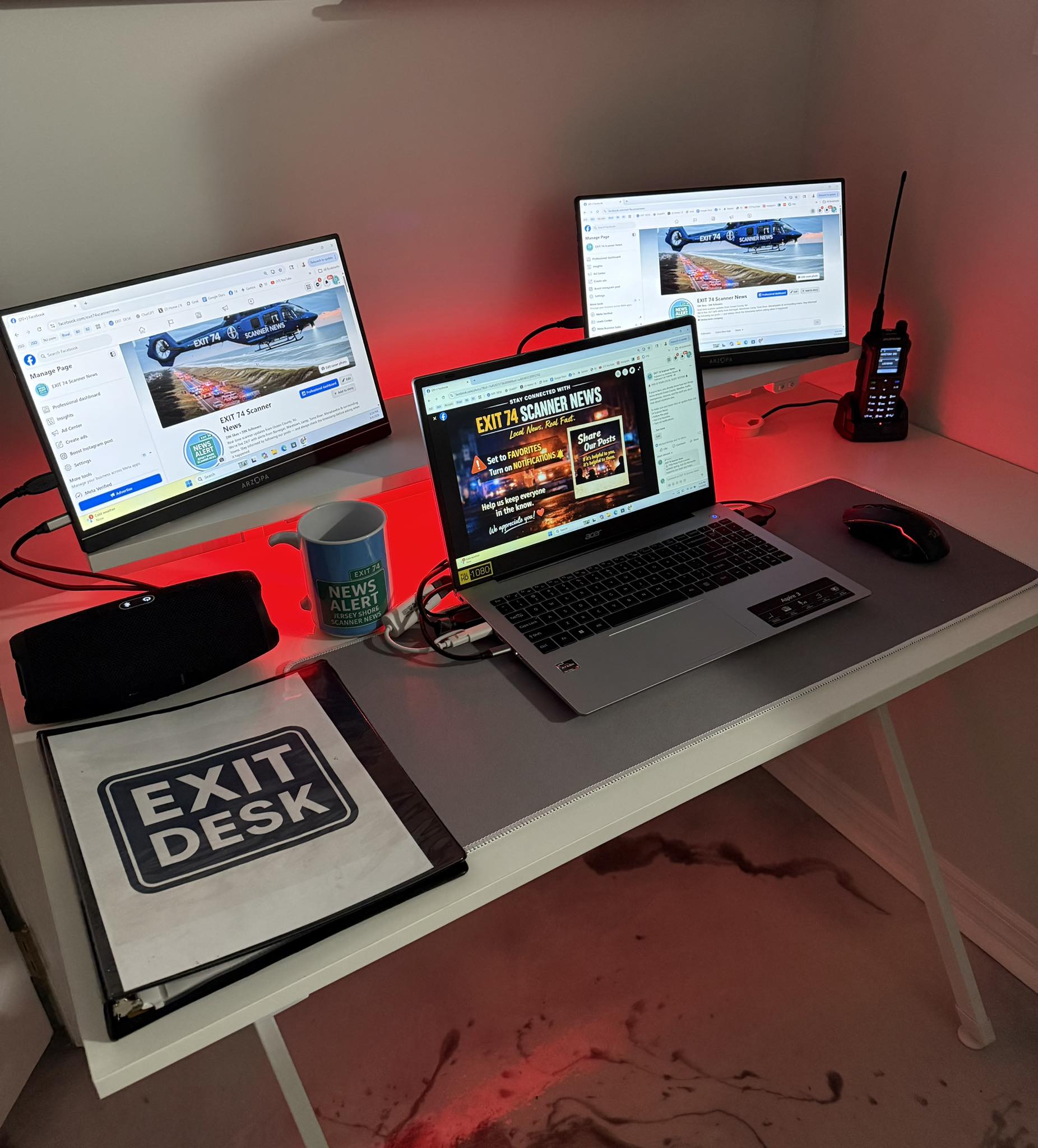 Pretty proud of the new setup over... - EXIT 74 Scanner News | Facebook