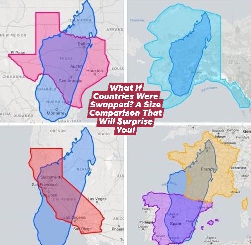 Ch Mubeen - 🌍 What If Countries Were Swapped? A Size Comparison That ...