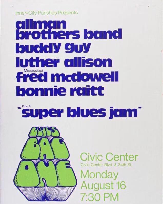 On July 24, 1971 the Allman Brothers Band played at the Superball
