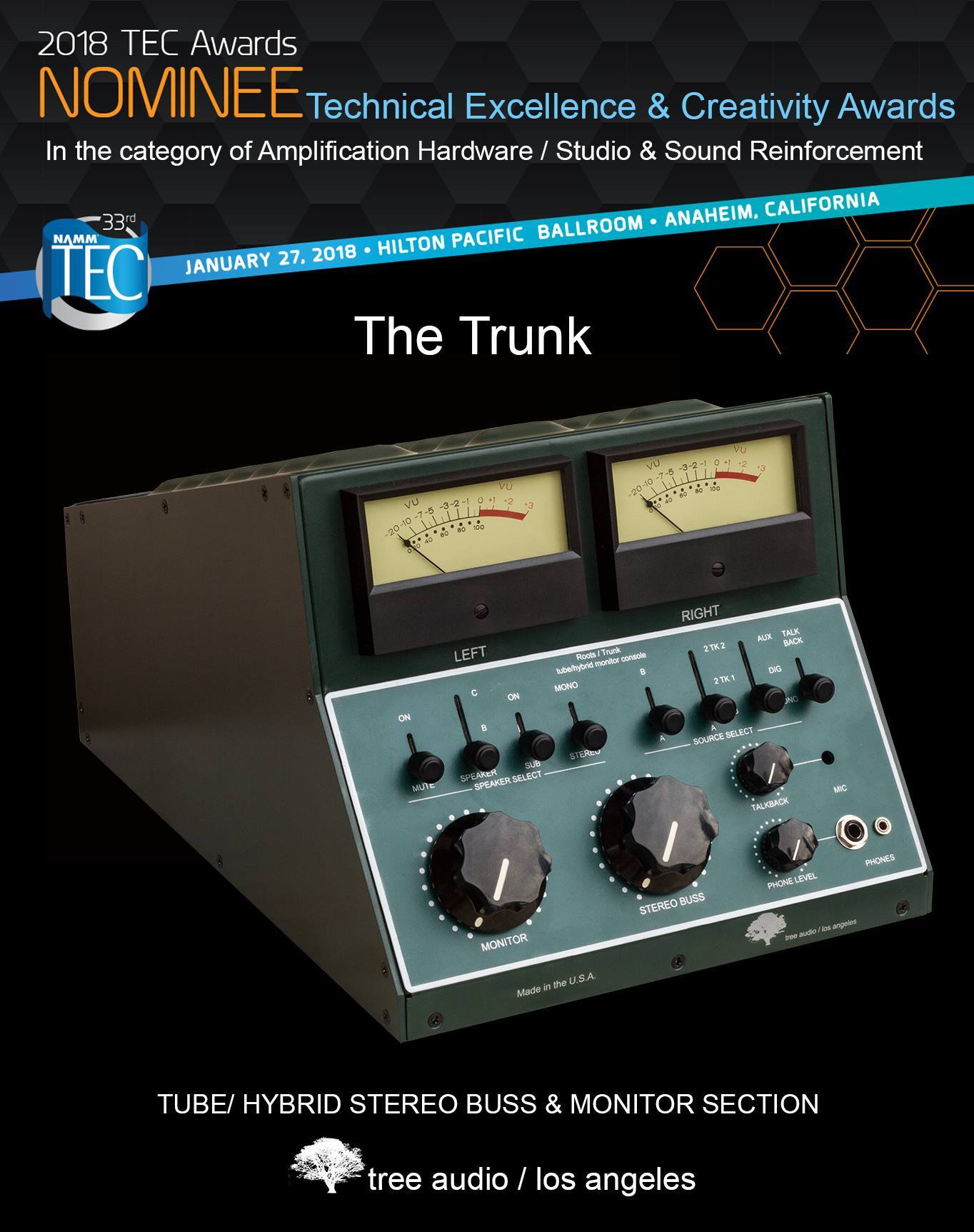 Tree Audio - Our Tree Audio Trunk is nominated for a 2018...