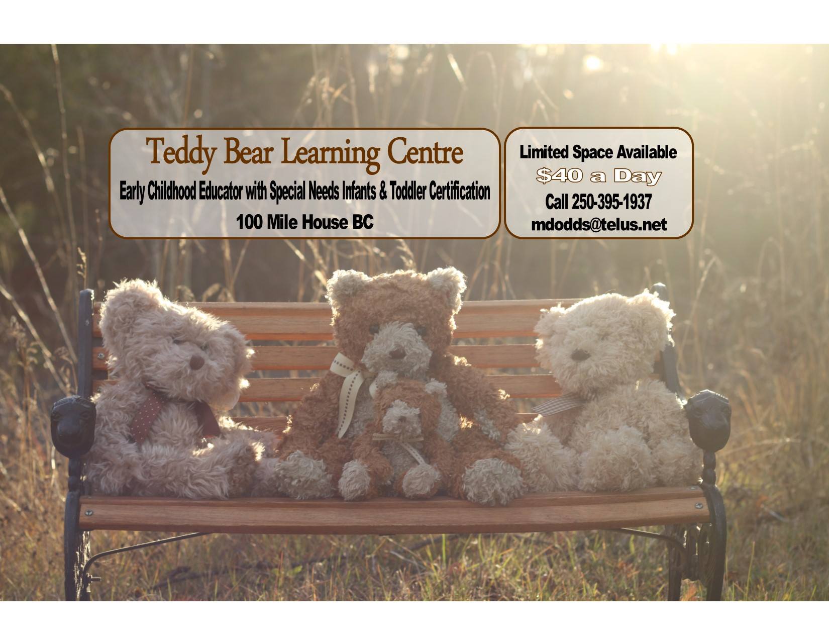 Teddy Bear Learning Centre | One Hundred Mile House BC