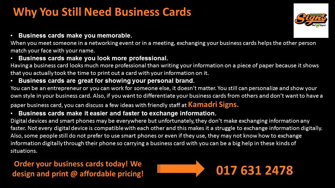 Kamadri Signs | Secunda