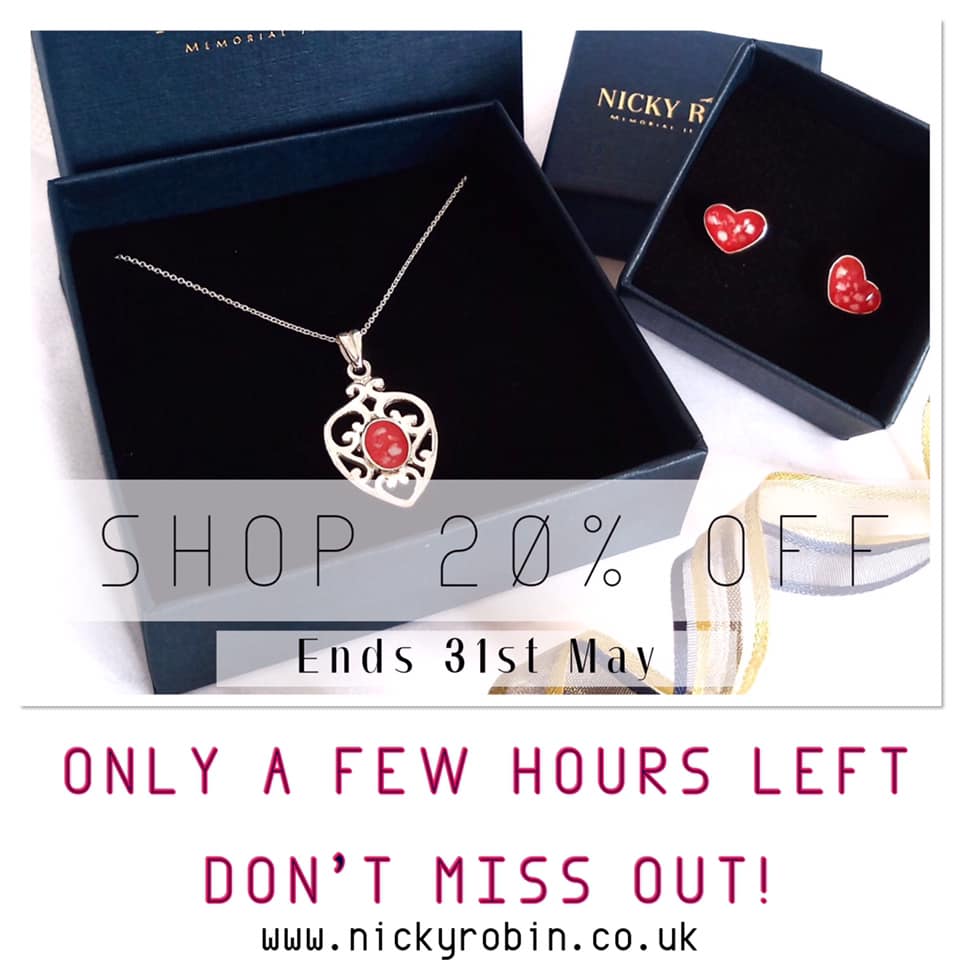 ️Last Chance for 20%... - Nicky Robin Memorial Jewellery | Facebook