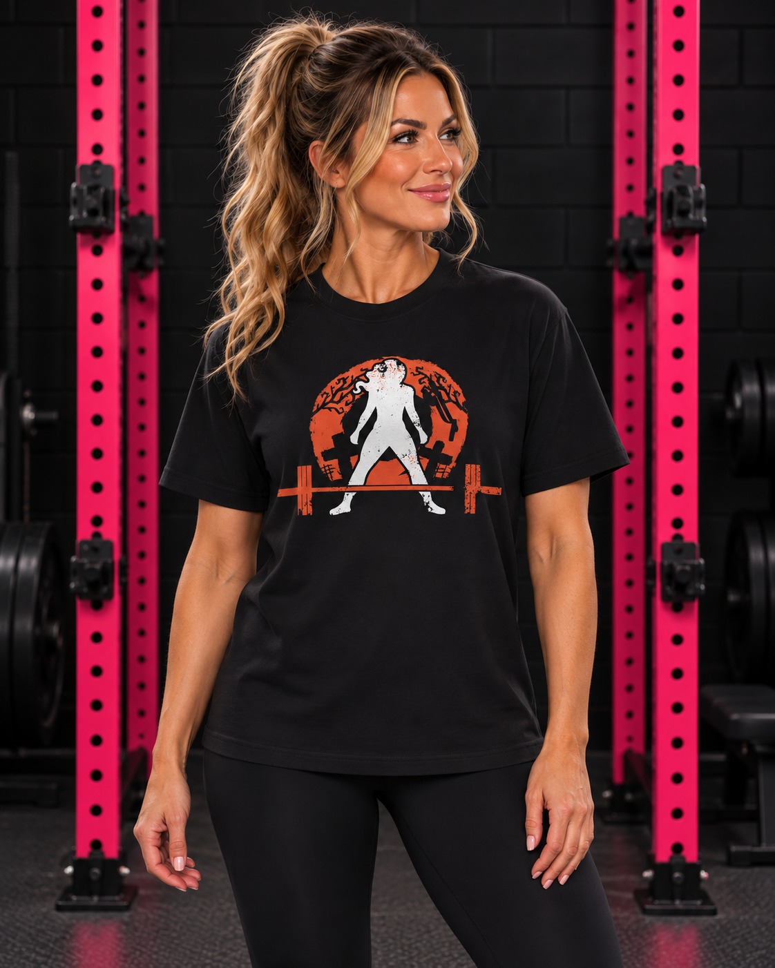 Deadlifting at midnight under a full moon? Honestly, she'd do it