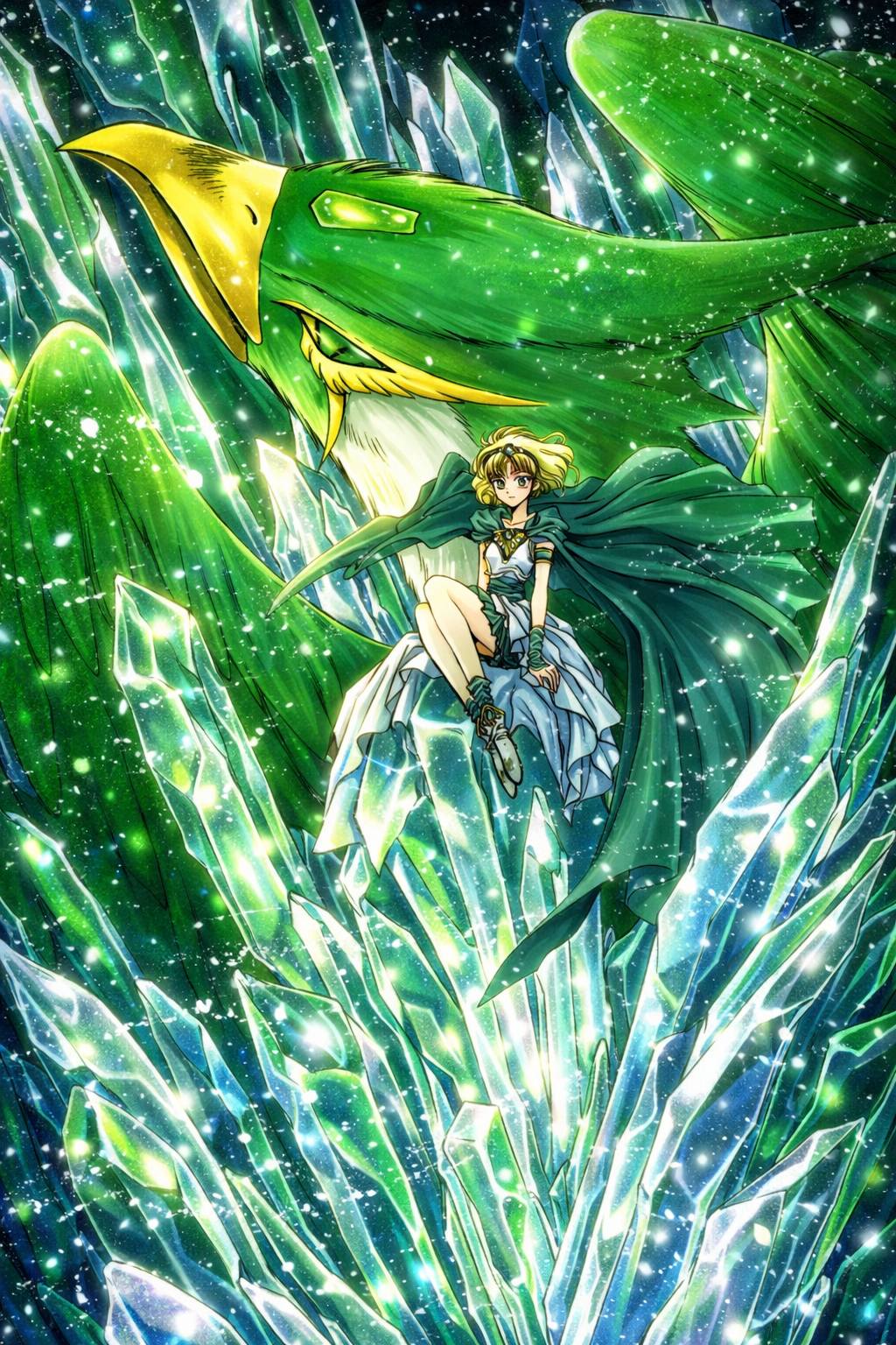 魔法騎士レイアース ポスター A1 CLAMP 1990年代 RAYEARTH MAGIC